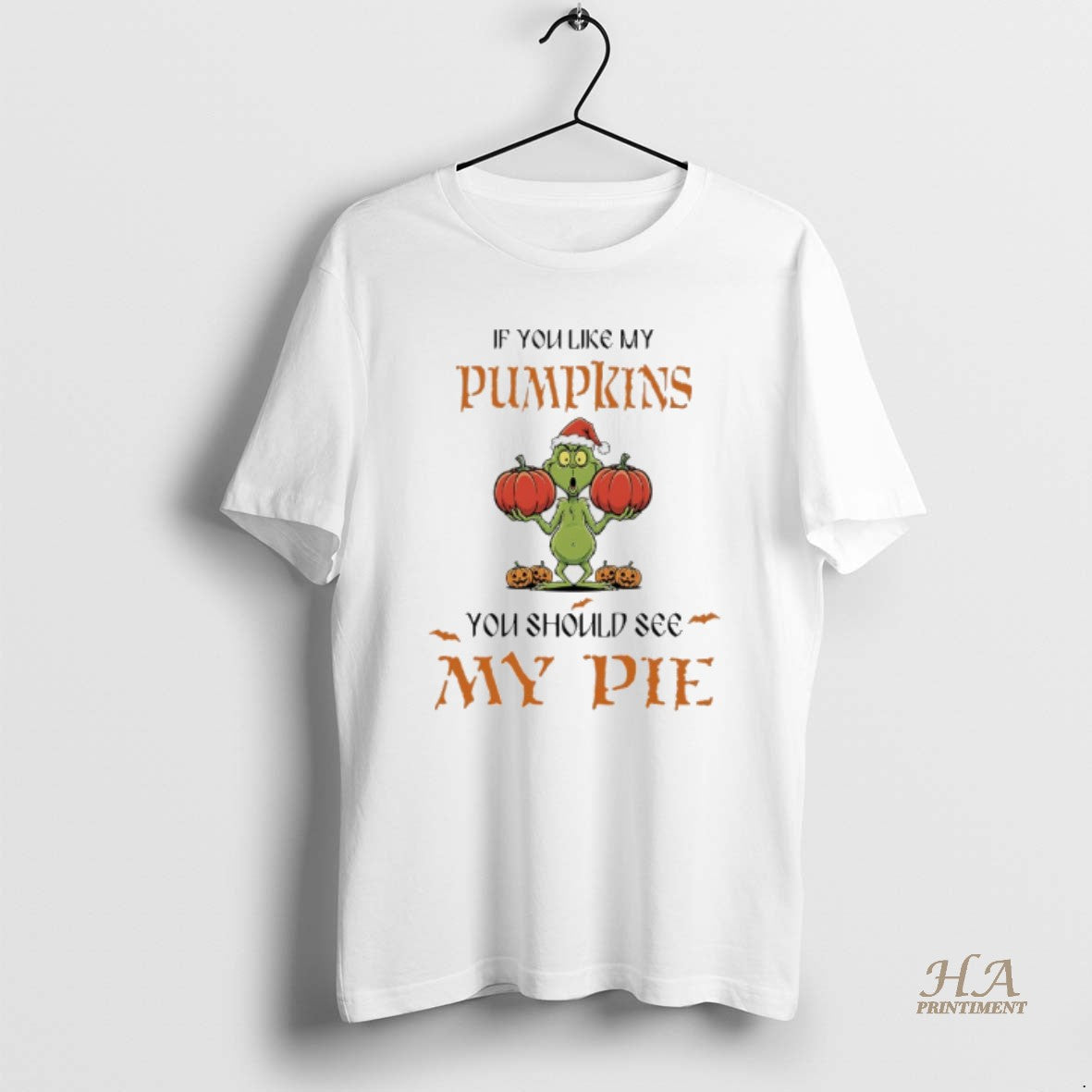 Official Grinch Halloween If You Like My Pumpkins You Should See My Pie T-Shirts, Hoodie, Sweatshirt | InkNestWear.com