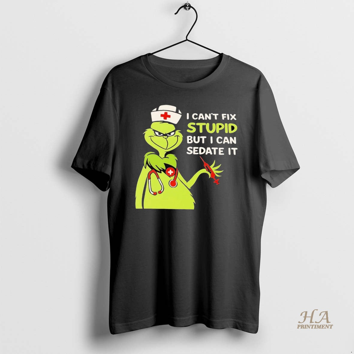 Official Grinch I Cant Fix Stupid But I Can Sedate It Christmas T-Shirts, Hoodie, Sweatshirt | InkNestWear.com