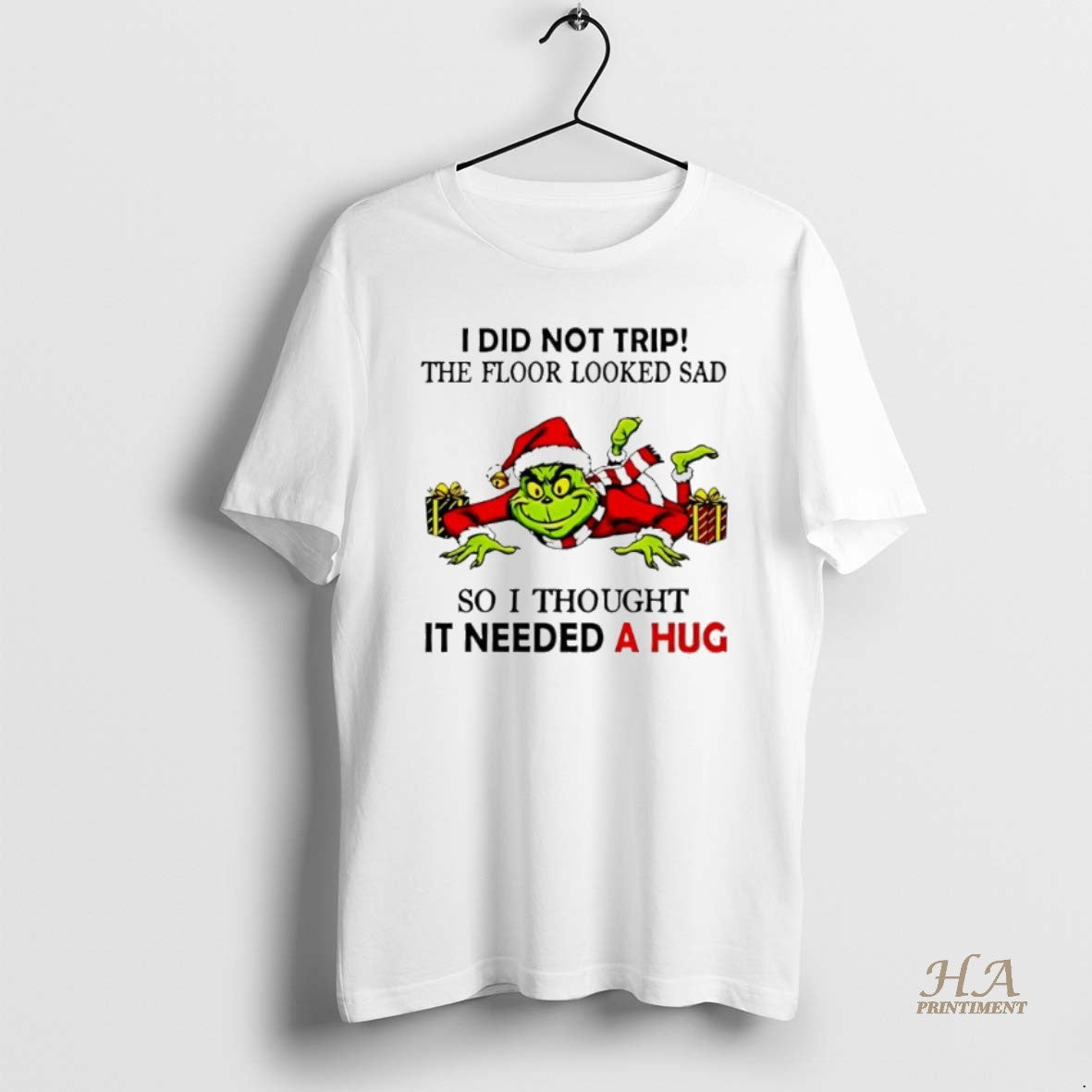 Official Grinch I Did Not Trip The Floor Looked Sad So I Thought It Need T-Shirts, Hoodie, Sweatshirt | InkNestWear.com