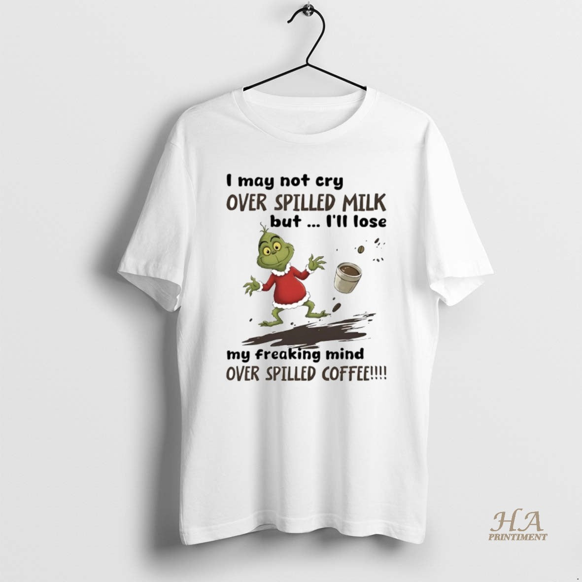 Official Grinch I May Not Cry Over Spilled Milk But Ill Lose Christmas T-Shirts, Hoodie, Sweatshirt | InkNestWear.com