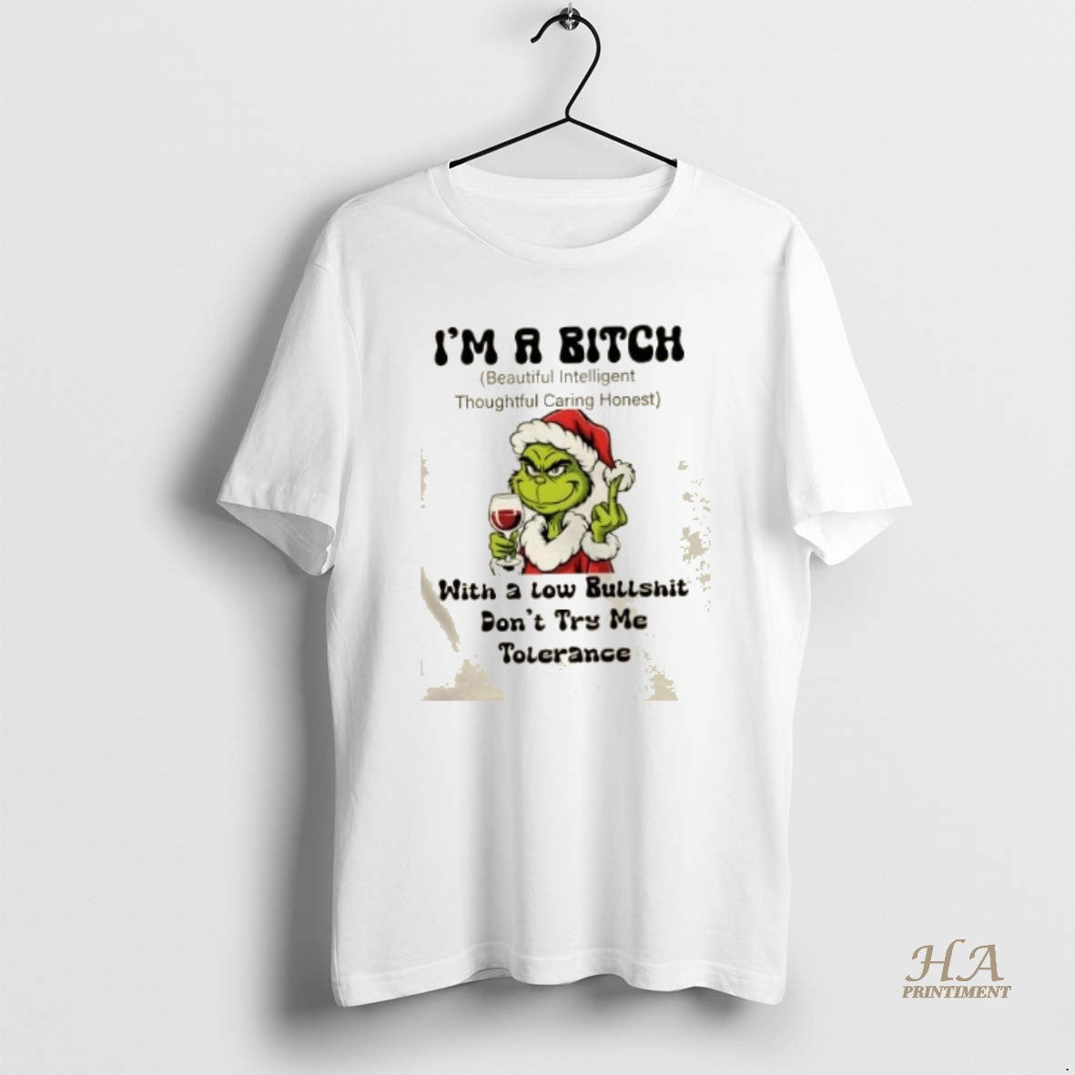 Official Grinch Im A Bitch With A Low Bullshit Dont Try Me Tolerance Christmas T-Shirts, Hoodie, Sweatshirt | InkNestWear.com