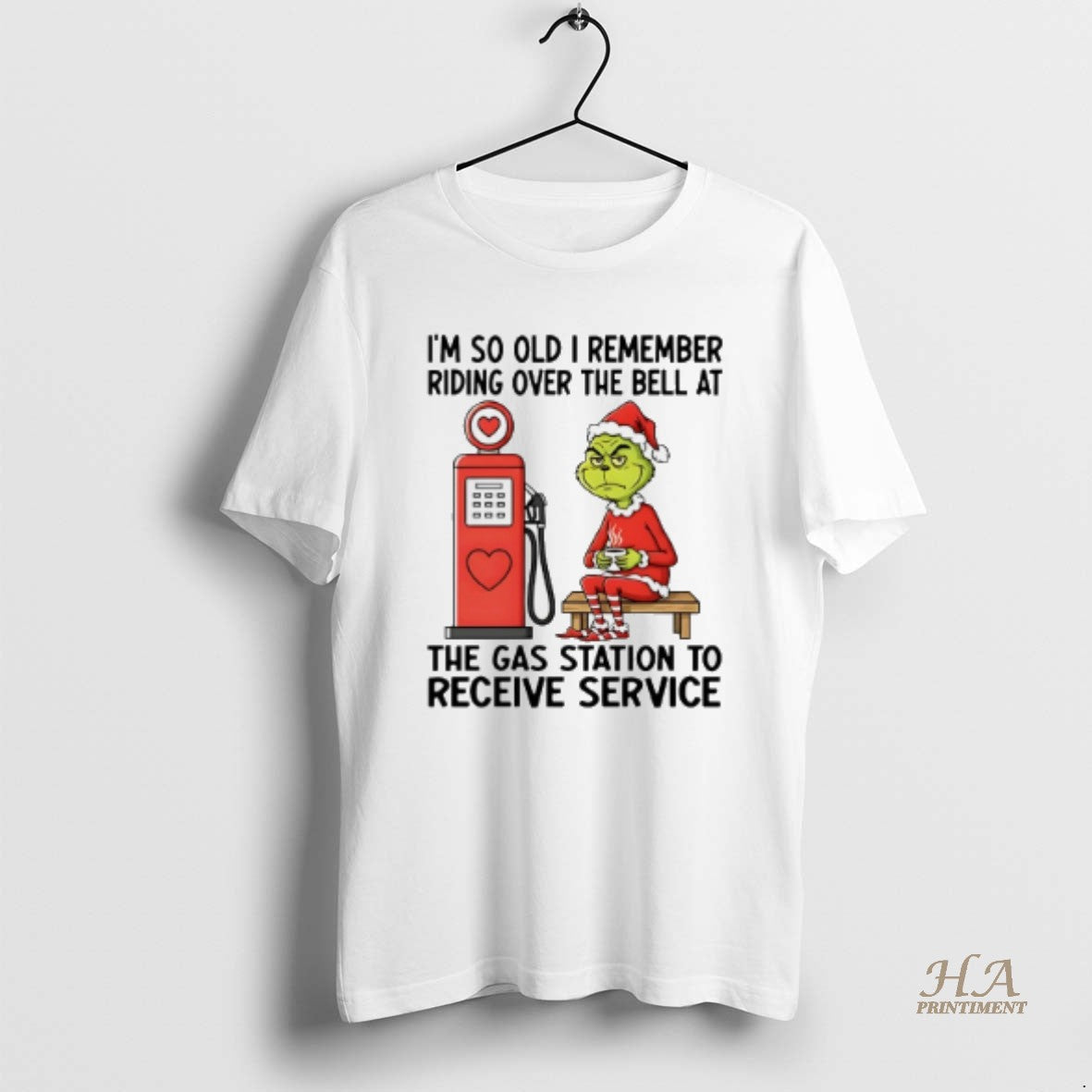 Official Grinch Im So Old I Remember Riding Over The Bell At The Gas Station T-Shirts, Hoodie, Sweatshirt | InkNestWear.com