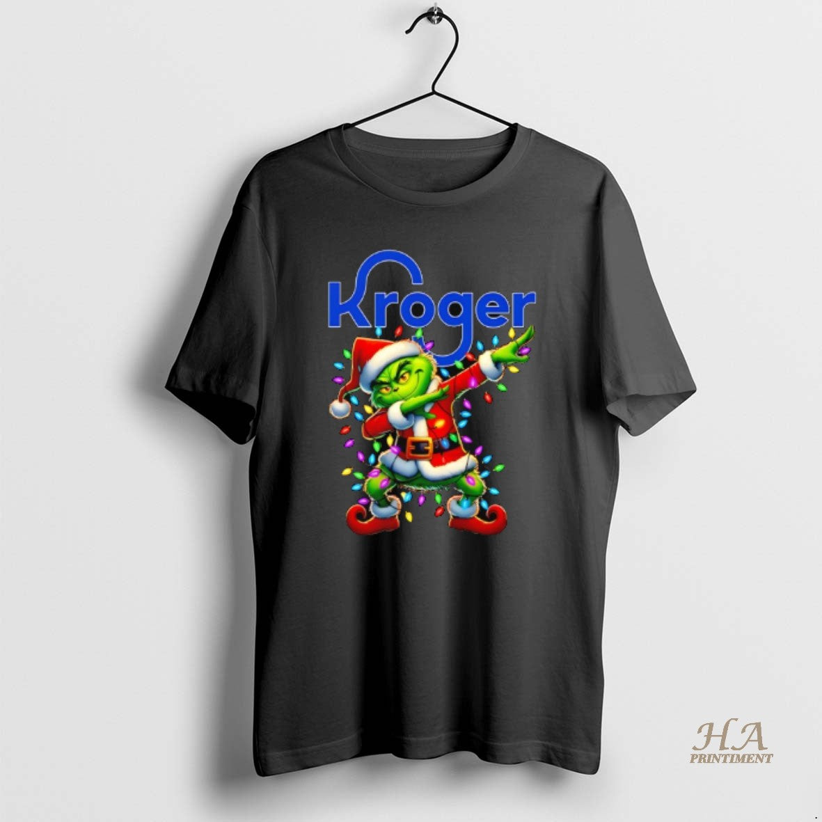 Official Grinch Lights Dabbing Christmas X Kroger T-Shirts, Hoodie, Sweatshirt | InkNestWear.com