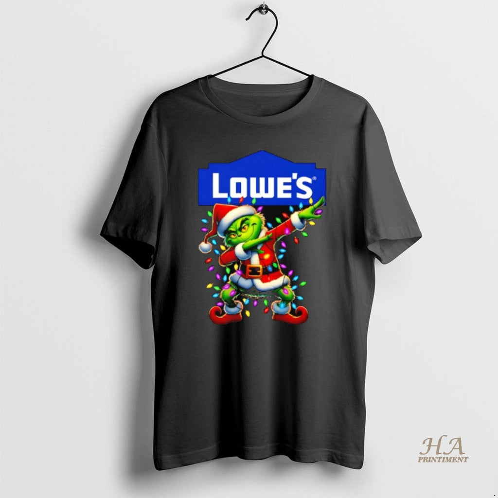 Official Grinch Lights Dabbing Christmas X Lowes T-Shirts, Hoodie, Sweatshirt | InkNestWear.com