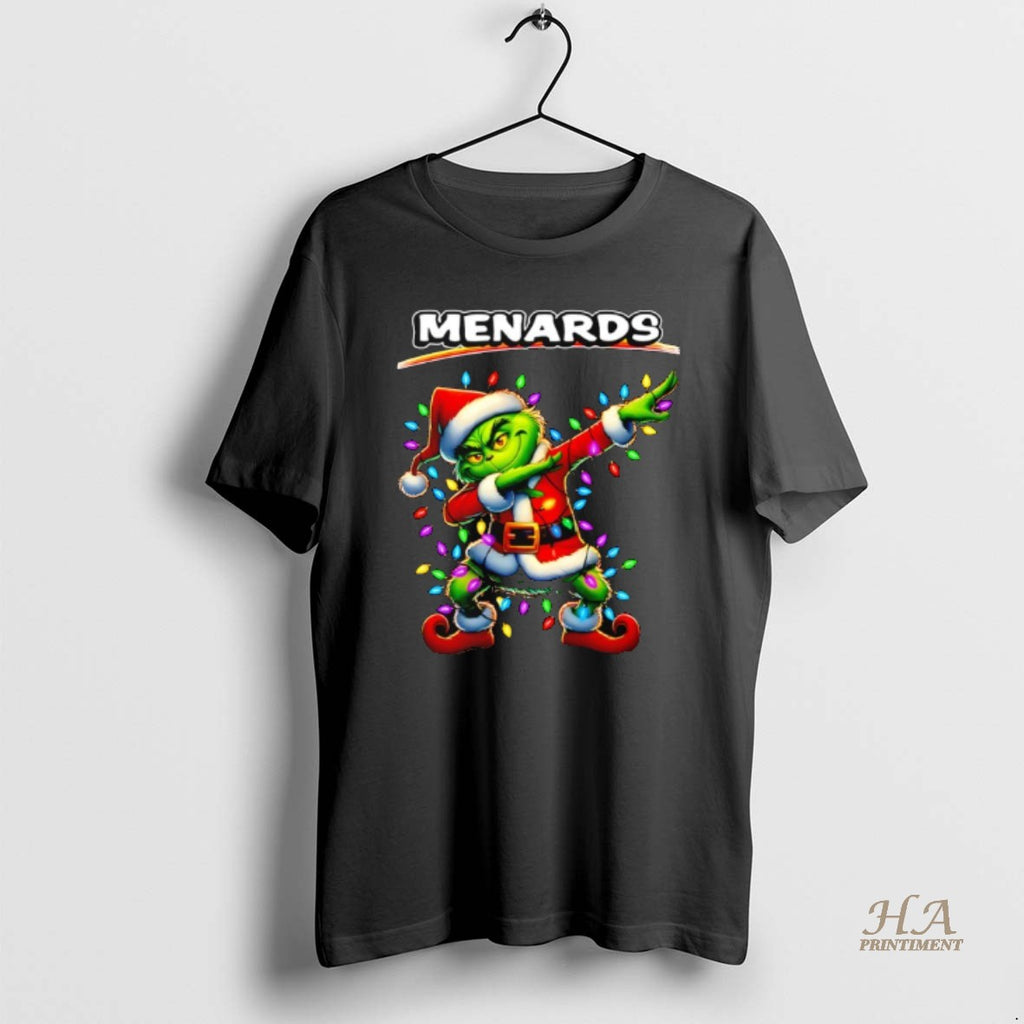 Official Grinch Lights Dabbing Christmas X Menards T-Shirts, Hoodie, Sweatshirt | InkNestWear.com