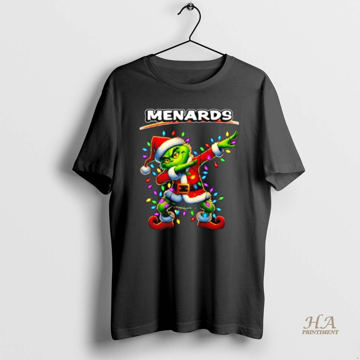 Official Grinch Lights Dabbing Christmas X Menards T-Shirts, Hoodie, Sweatshirt | InkNestWear.com