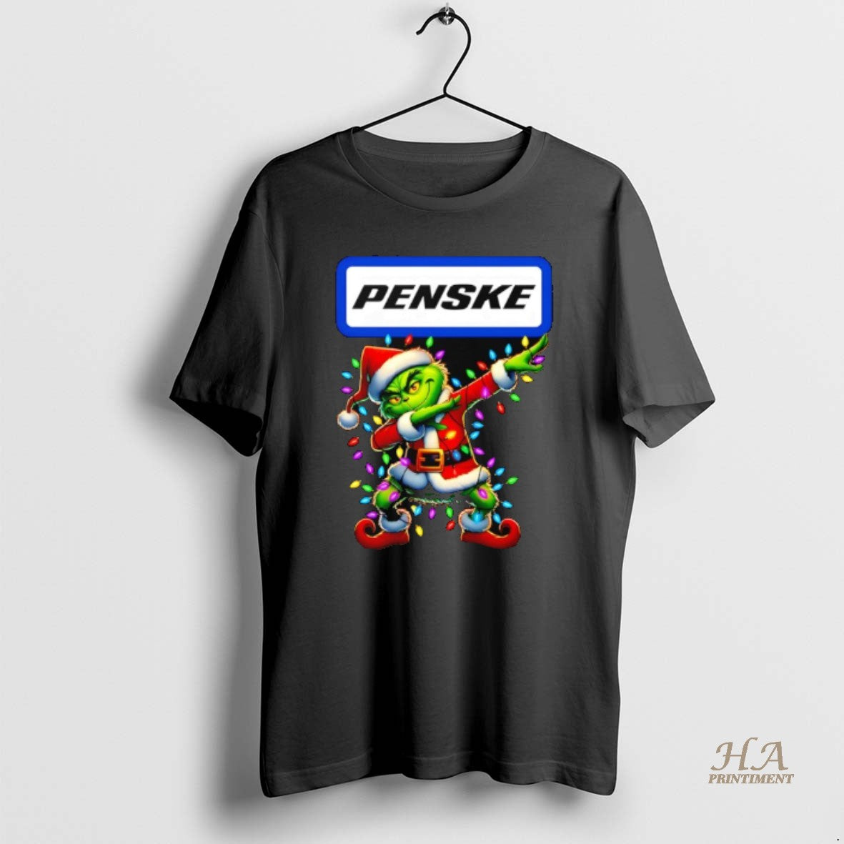 Official Grinch Lights Dabbing Christmas X Penske T-Shirts, Hoodie, Sweatshirt | InkNestWear.com
