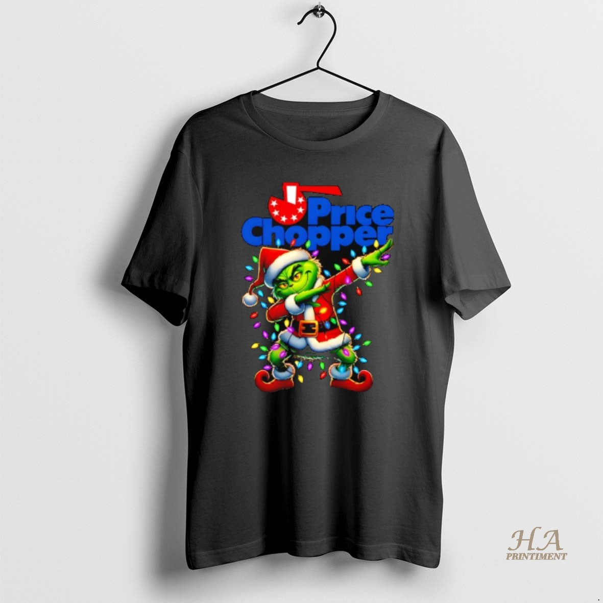 Official Grinch Lights Dabbing Christmas X Price Chopper T-Shirts, Hoodie, Sweatshirt | InkNestWear.com
