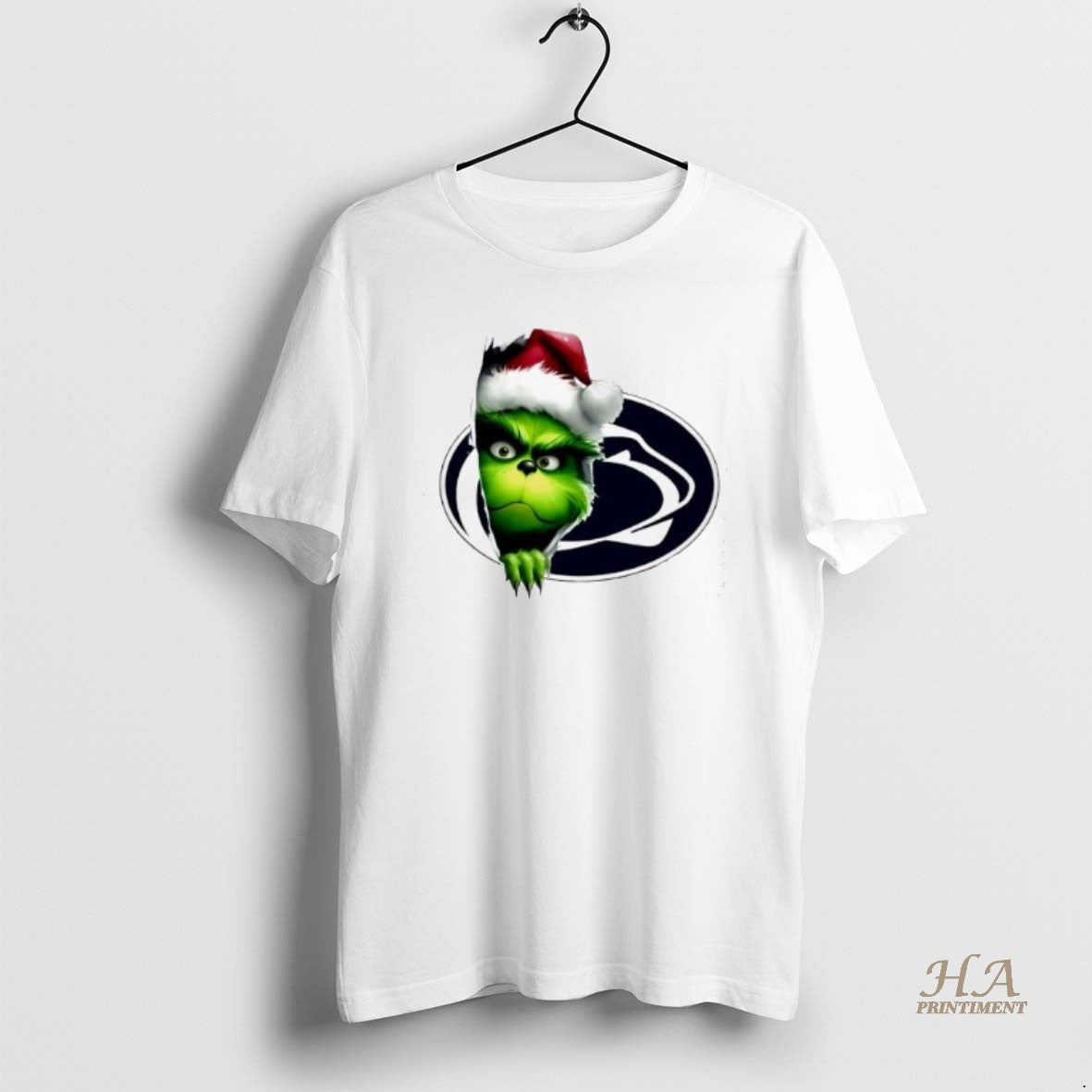 Official Grinch Peeking Through Penn State Christmas Holiday T-Shirts, Hoodie, Sweatshirt | InkNestWear.com