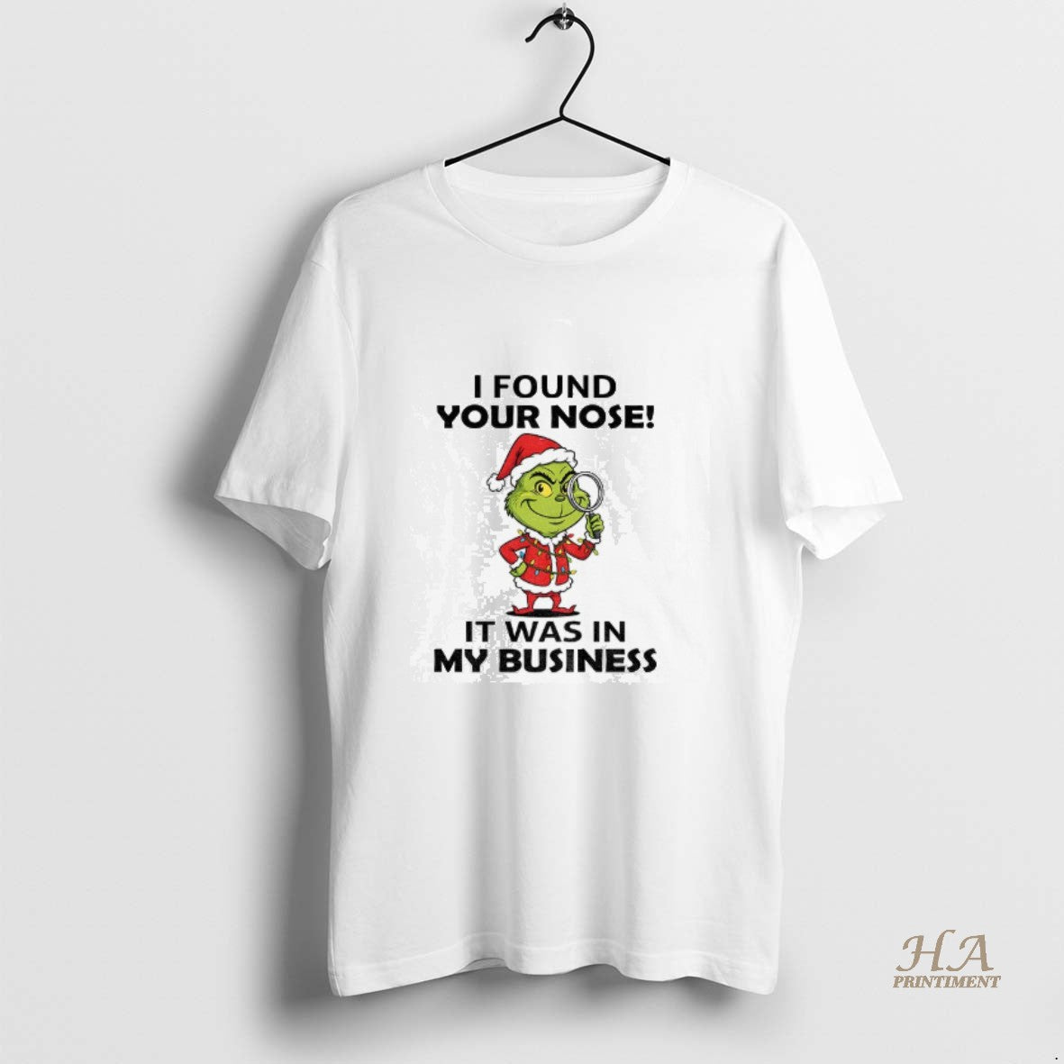 Official Grinch Santa Claus I Found Your Nose It Was In My Business Christmas T-Shirts, Hoodie, Sweatshirt | InkNestWear.com