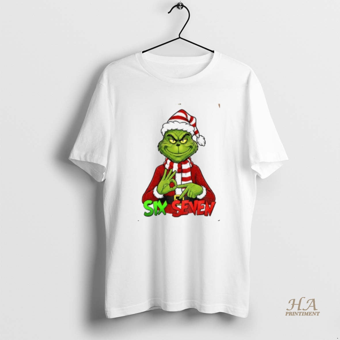 Official Grinch Santa Claus Six Seven Meme Merry Christmas T-Shirts, Hoodie, Sweatshirt | InkNestWear.com