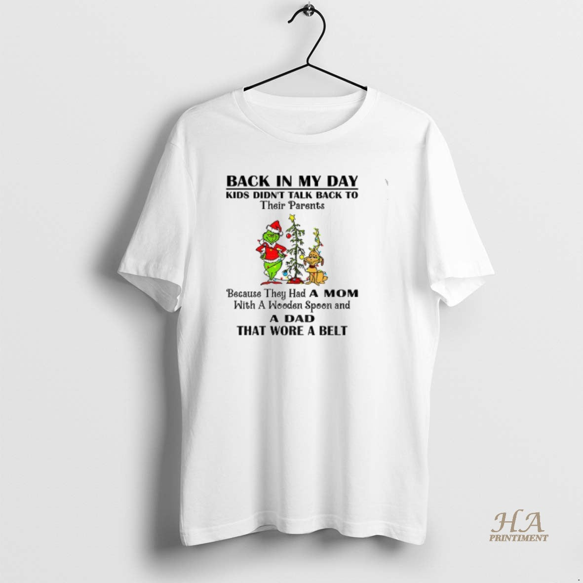 Official Grinch Santa Claus Back In My Day Kids Didnt Talk Back To Their Parents T-Shirts, Hoodie, Sweatshirt