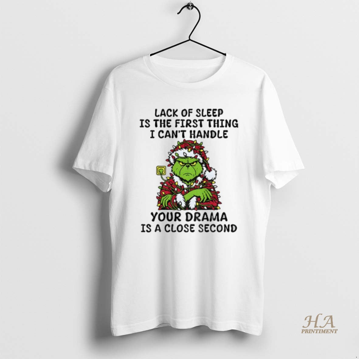 Official Grinch Santa Claus Lack Of Sleep Is The First Thing I Cant Handle Your T-Shirts, Hoodie, Sweatshirt