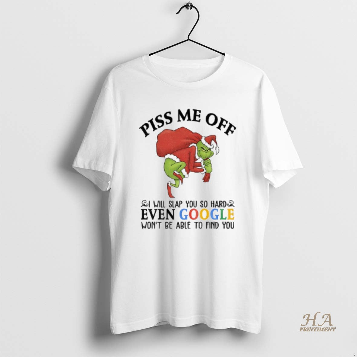 Official Grinch Santa Claus Piss Me Off I Will Slap You So Hard Even Google T-Shirts, Hoodie, Sweatshirt | InkNestWear.com