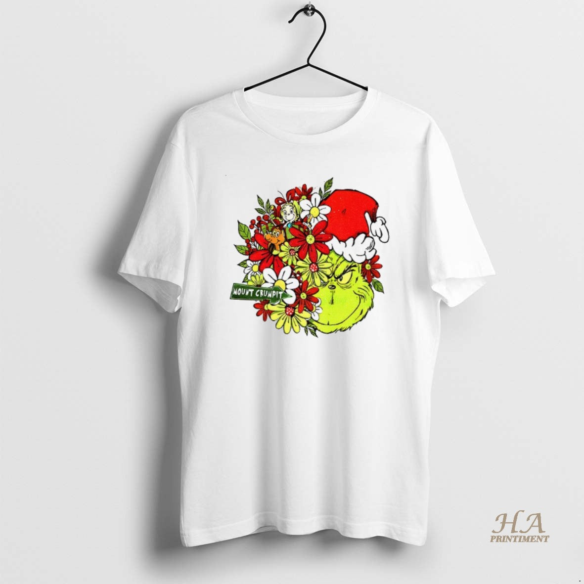 Official Grinch Santa Hat Mount Crumpit Merry Christmas T-Shirts, Hoodie, Sweatshirt | InkNestWear.com