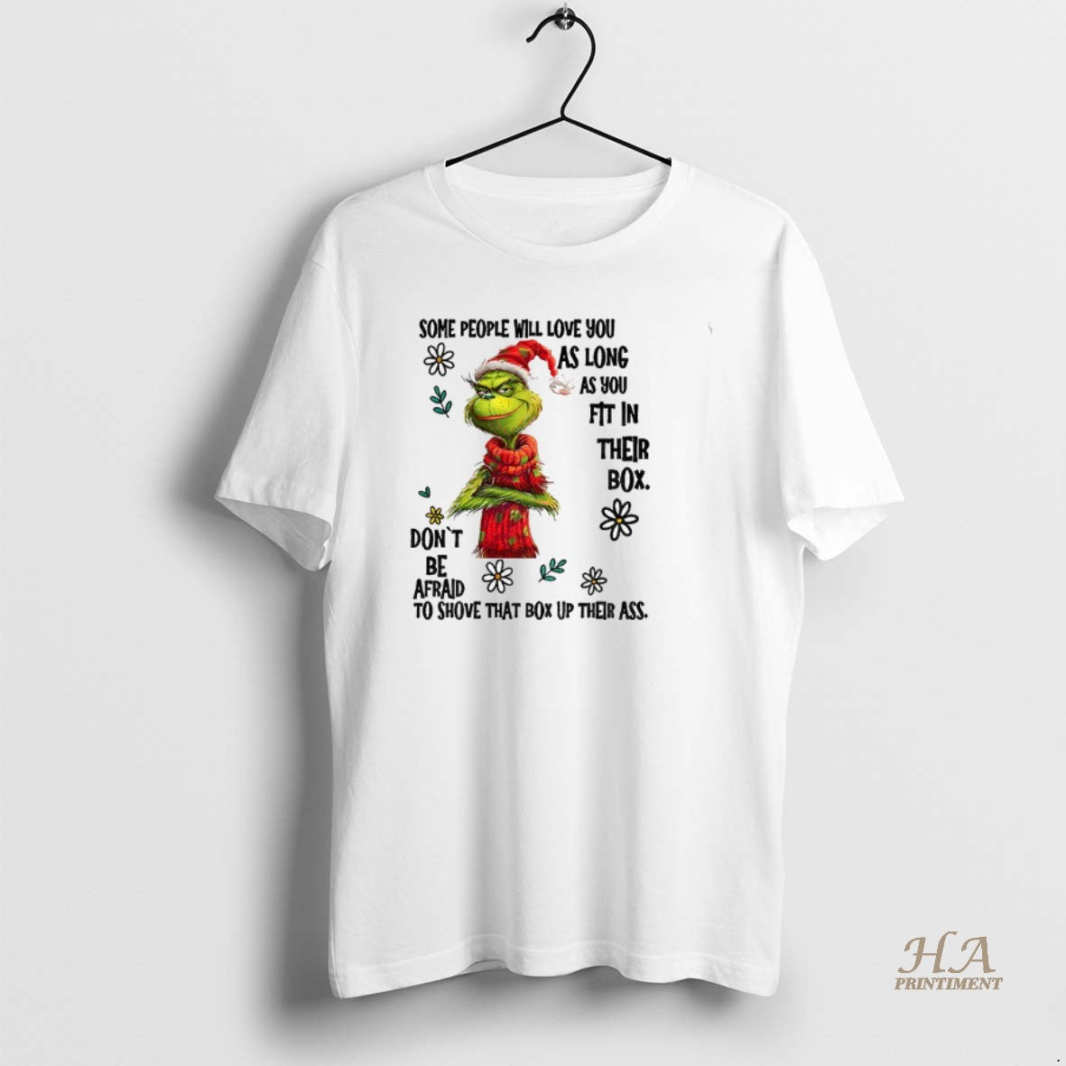 Official Grinch Santa Some People Will Love You As Long As You Fit In Their T-Shirts, Hoodie, Sweatshirt | InkNestWear.com