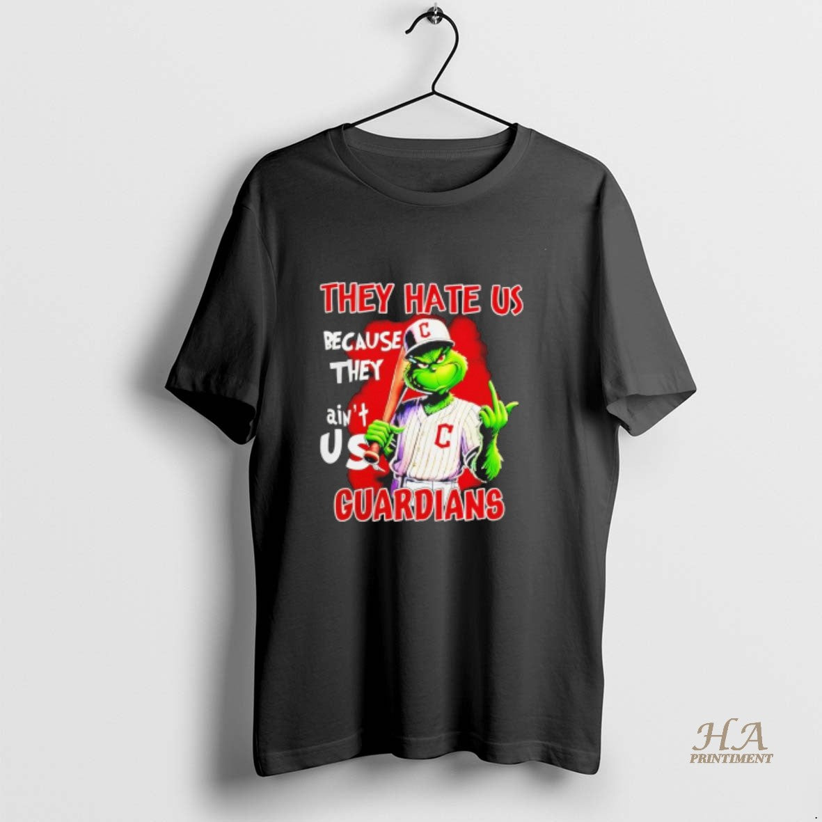 Official Grinch They Hate Us Because Aint Us Cleveland Guardians Christmas 25 T-Shirts, Hoodie, Sweatshirt | InkNestWear.com