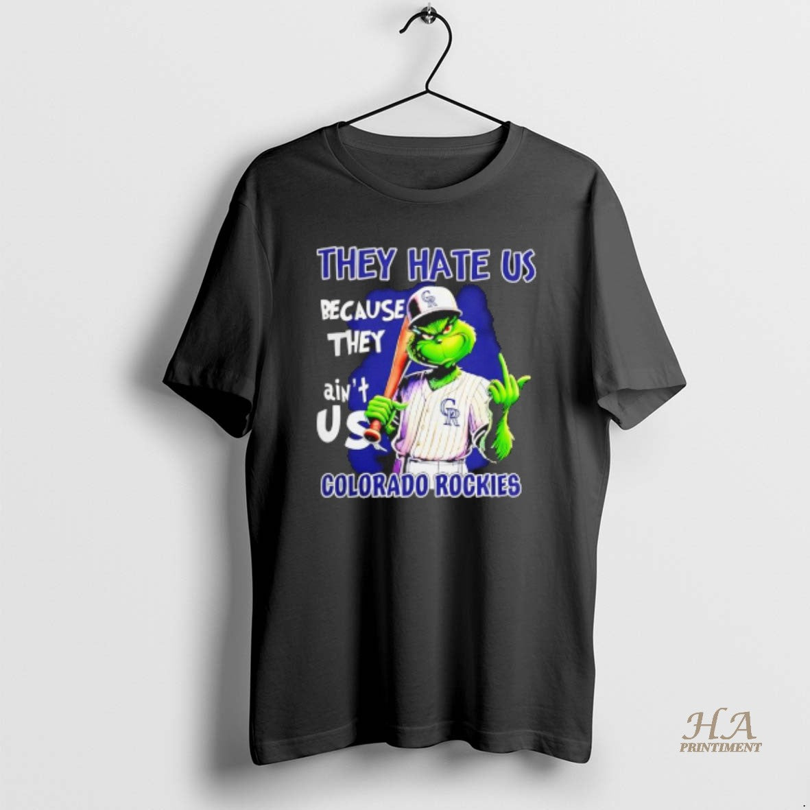 Official Grinch They Hate Us Because Aint Us Colorado Rockies Christmas 25 T-Shirts, Hoodie, Sweatshirt | InkNestWear.com