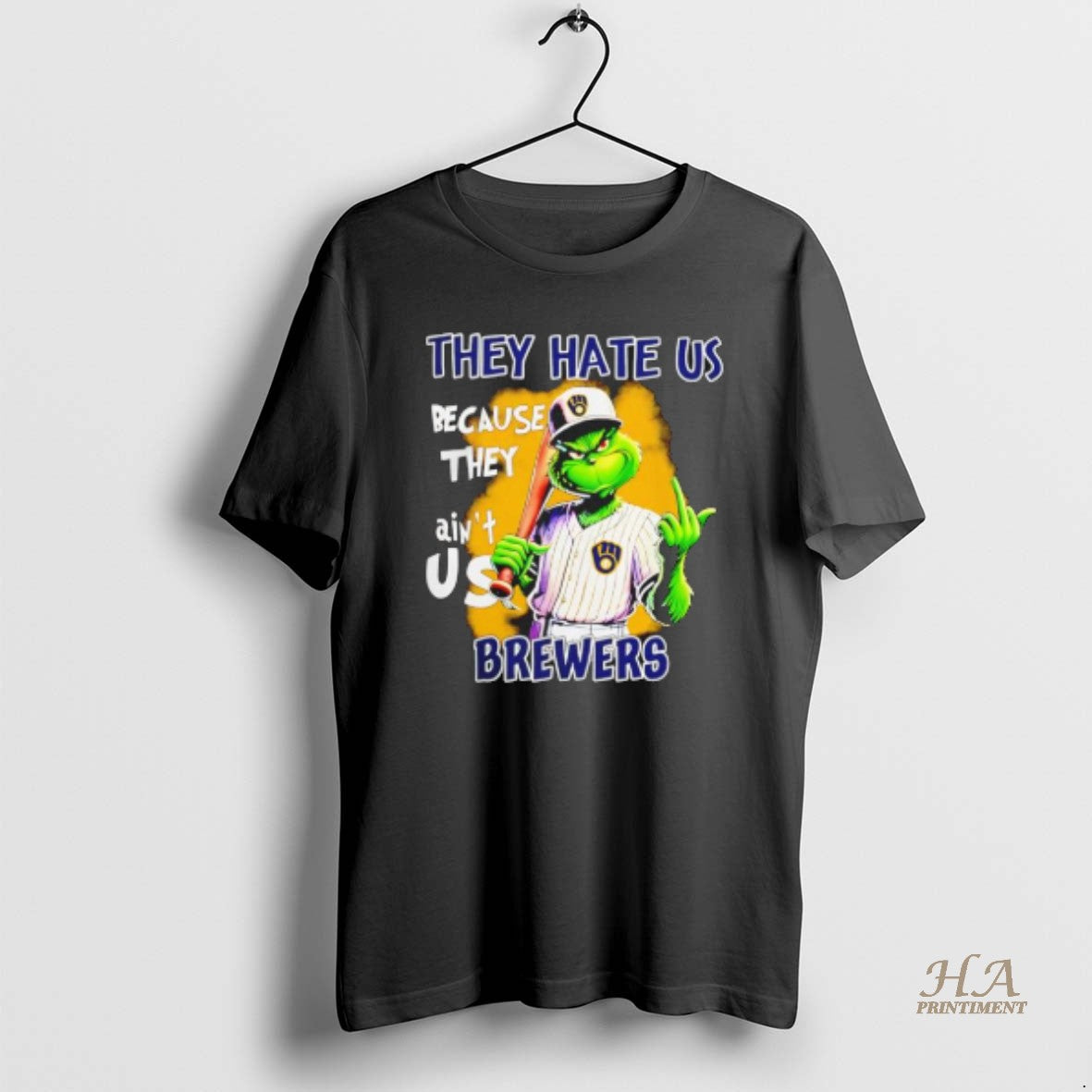 Official Grinch They Hate Us Because Aint Us Milwaukee Brewers Christmas 25 T-Shirts, Hoodie, Sweatshirt | InkNestWear.com