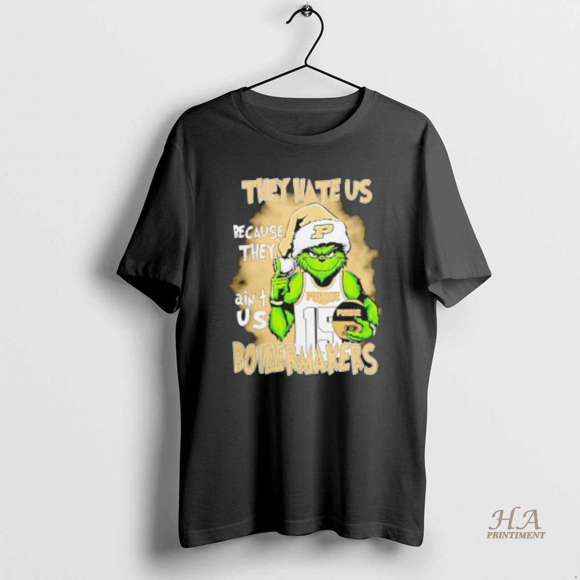 Official Grinch They Hate Us Because Aint Us Purdue Basketball Christmas 25 T-Shirts, Hoodie, Sweatshirt | InkNestWear.com