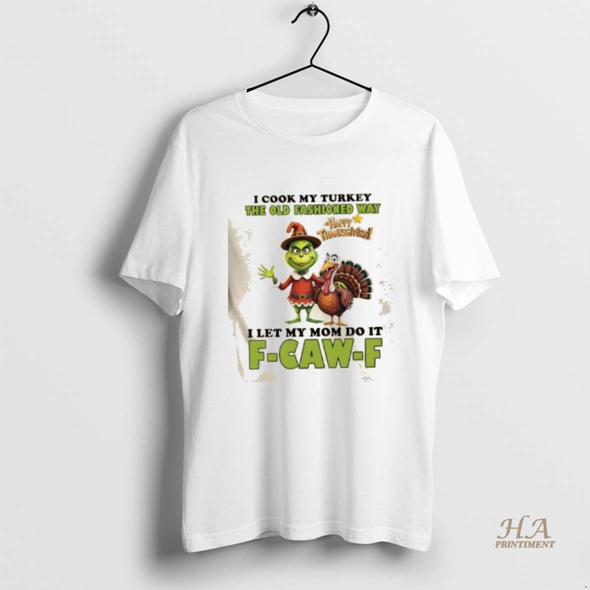 Official Grinch Turkey I Cook My Turkey The Old Fashioned Way I Let My Mom T-Shirts, Hoodie, Sweatshirt | InkNestWear.com