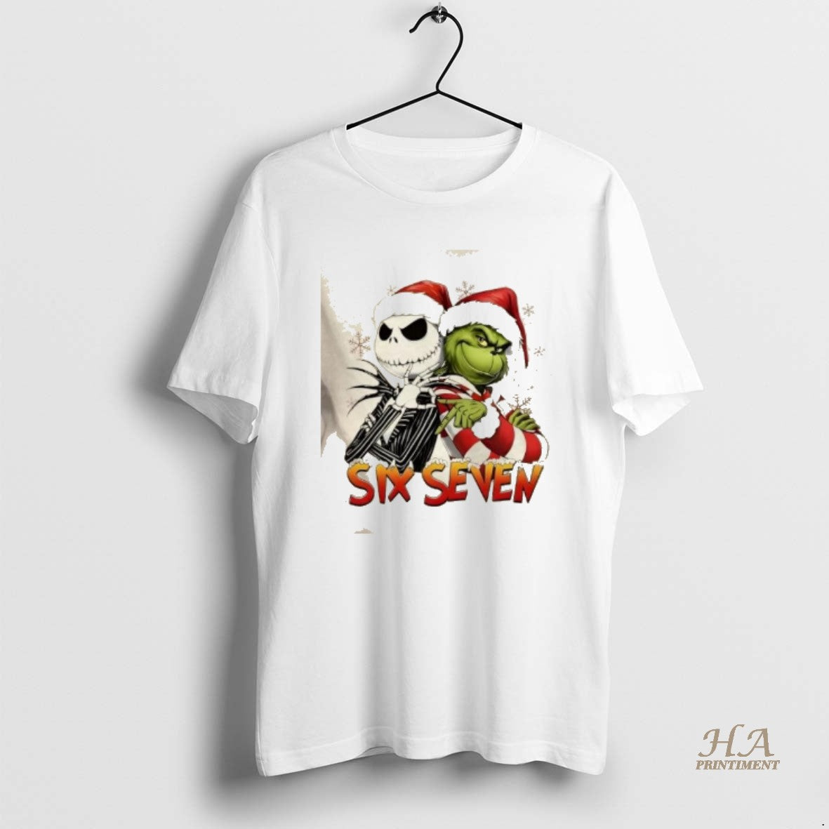 Official Grinch And Jack Skellington Six Seven Christmas T-Shirts, Hoodie, Sweatshirt | InkNestWear.com