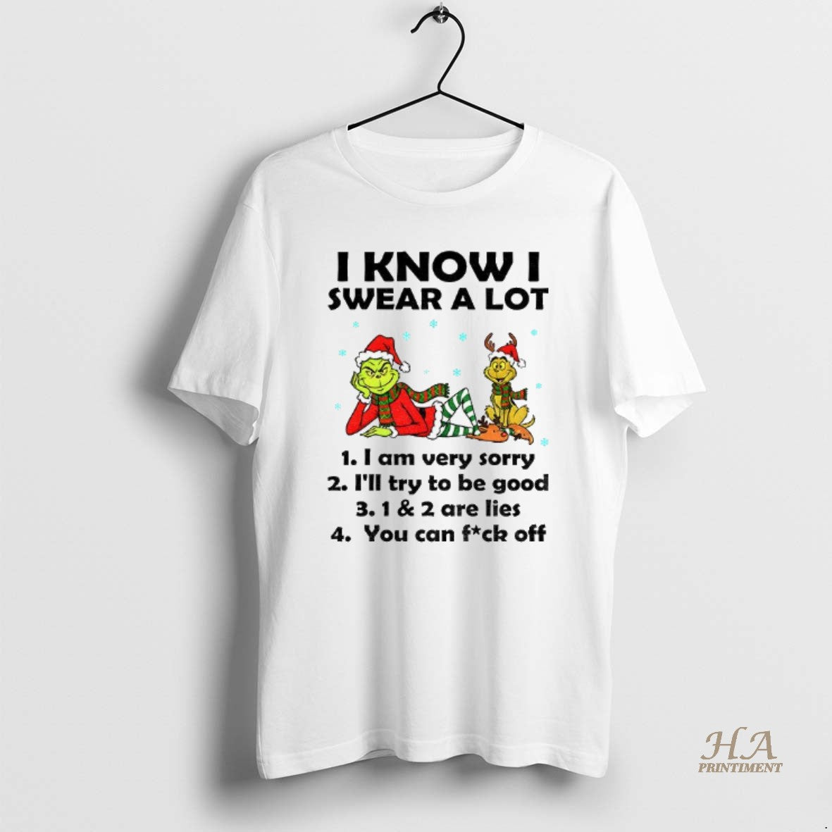 Official Grinch And Max I Know I Swear A Lot I Am Very Sorry Ill T-Shirts, Hoodie, Sweatshirt | InkNestWear.com