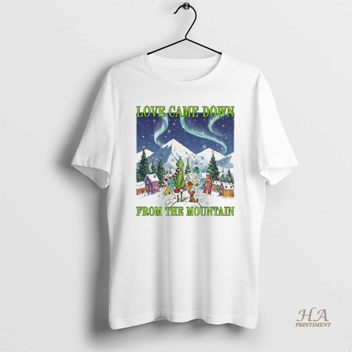 Official Grinch And Max Love Came Down From The Mountain Merry Christmas T-Shirts, Hoodie, Sweatshirt | InkNestWear.com