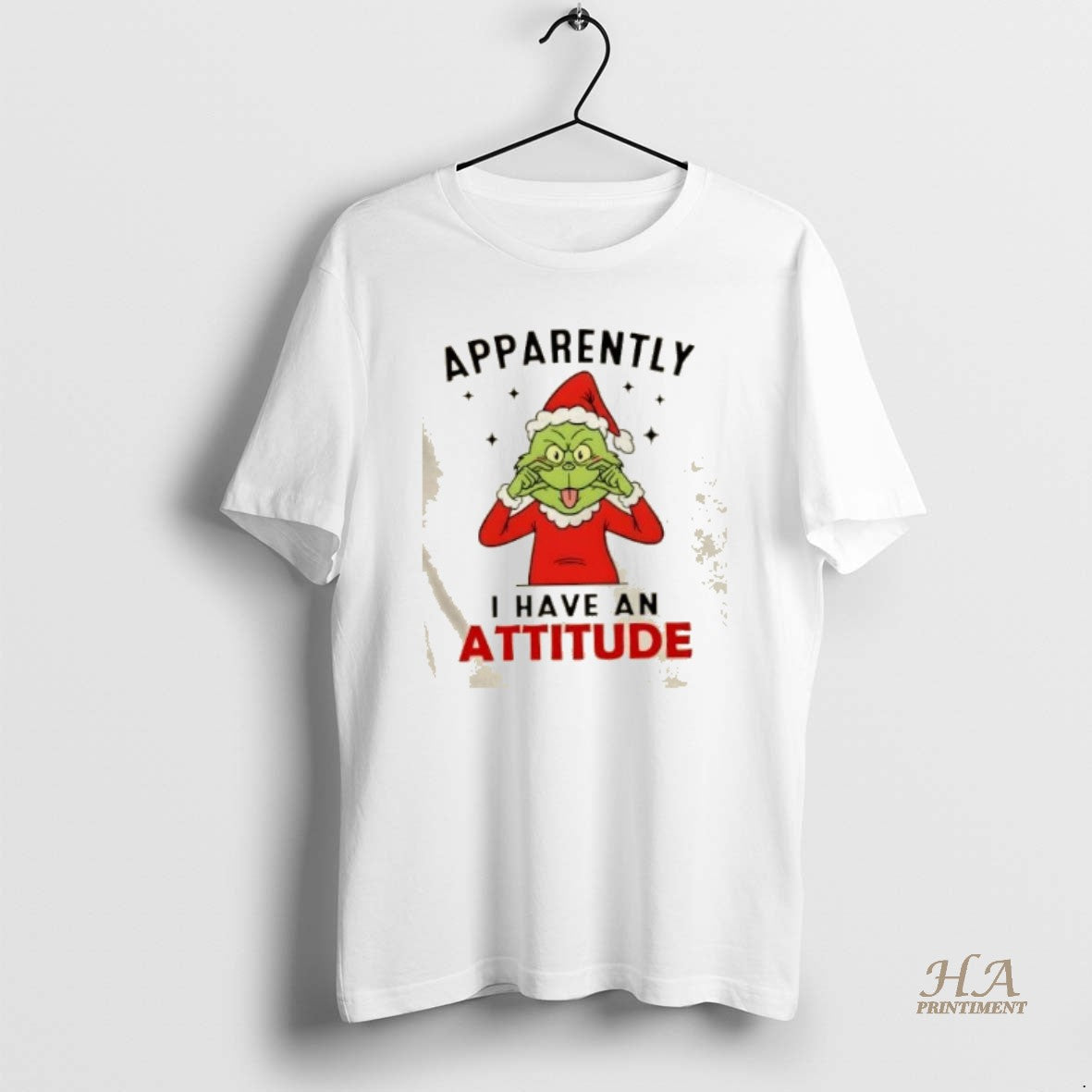 Official Grinch Apparentty I Have An Attitude Christmas T-Shirts, Hoodie, Sweatshirt | InkNestWear.com