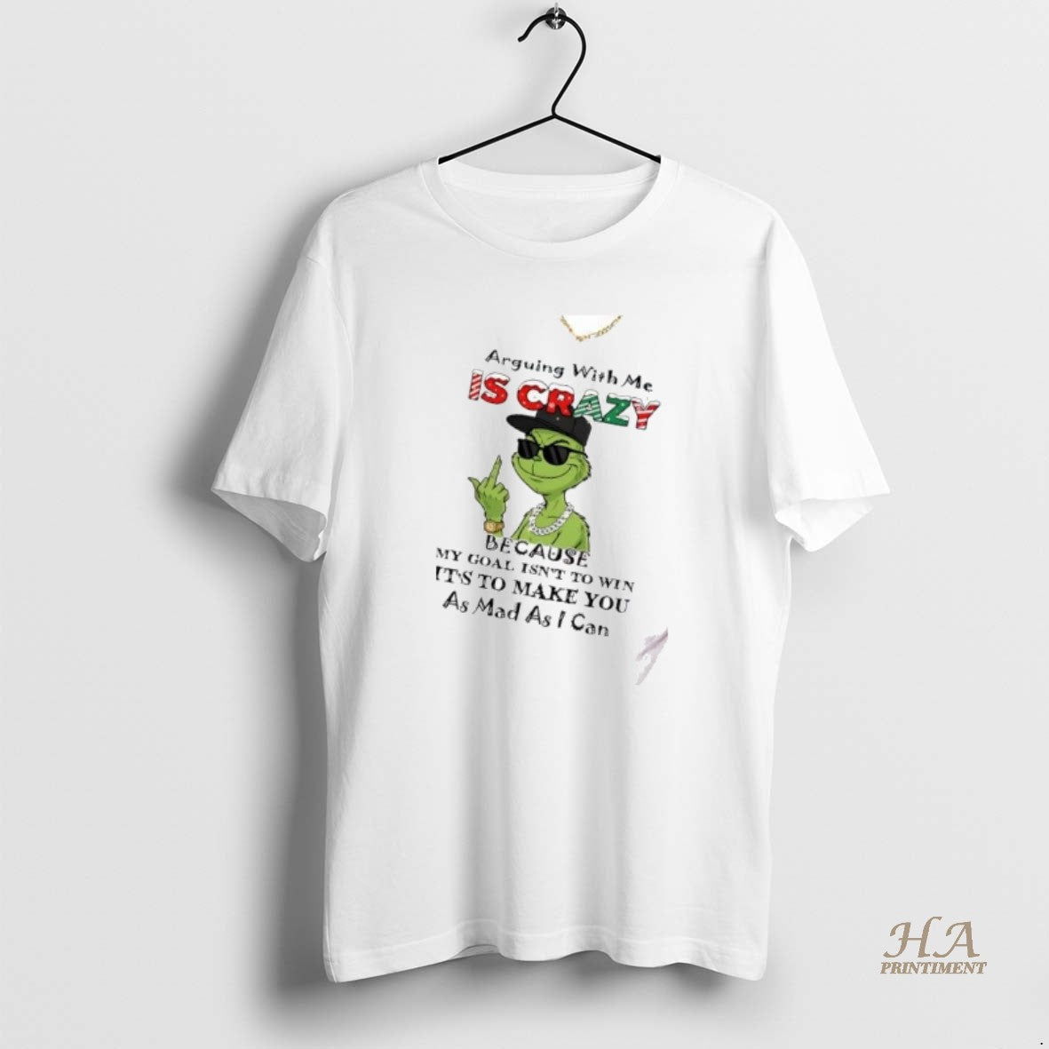 Official Grinch Arguing With Me Is Crazy My Goal Isnt To Win Christmas T-Shirts, Hoodie, Sweatshirt | InkNestWear.com