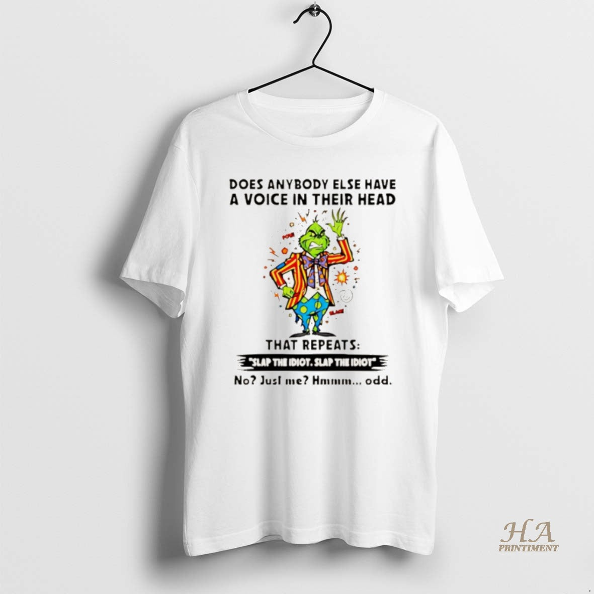 Official Grinch Does Anybody Else Have A Voice In Their Head Christmas Christmas T-Shirts, Hoodie, Sweatshirt