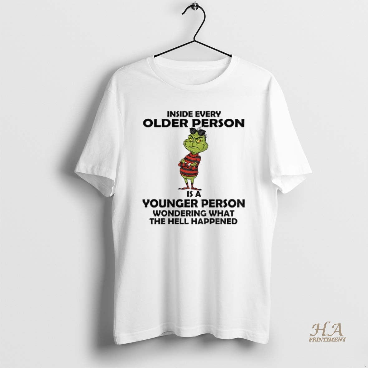 Official Grinch Inside Every Older Person Younger Person Wondering What The Hell Happened Christmas T-Shirts, Hoodie,...