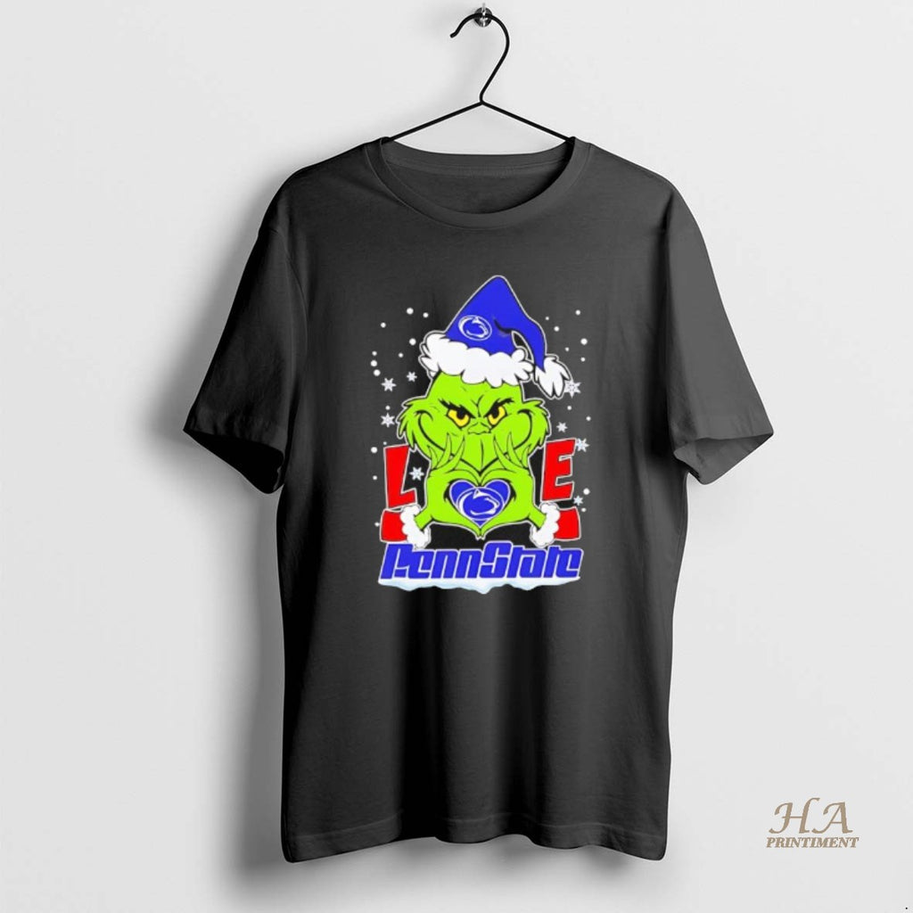 Official Grinch Love Penn State Nittany Lions Christmas Black T-Shirts, Hoodie, Sweatshirt | InkNestWear.com