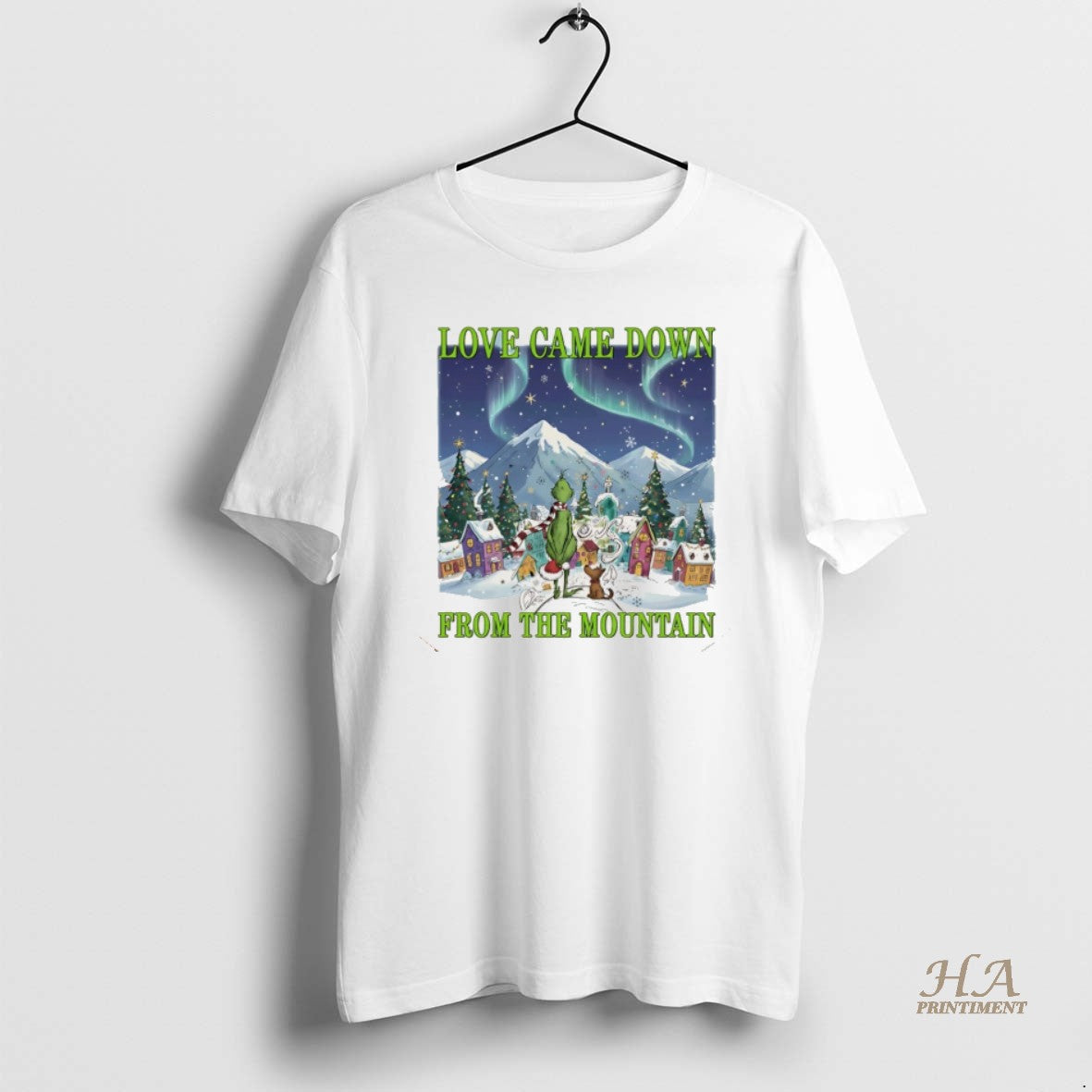 Official Grinch Love Came Down From The Mountain Christmas Christmas Ornaments T-Shirts, Hoodie, Sweatshirt | InkNestWear.com