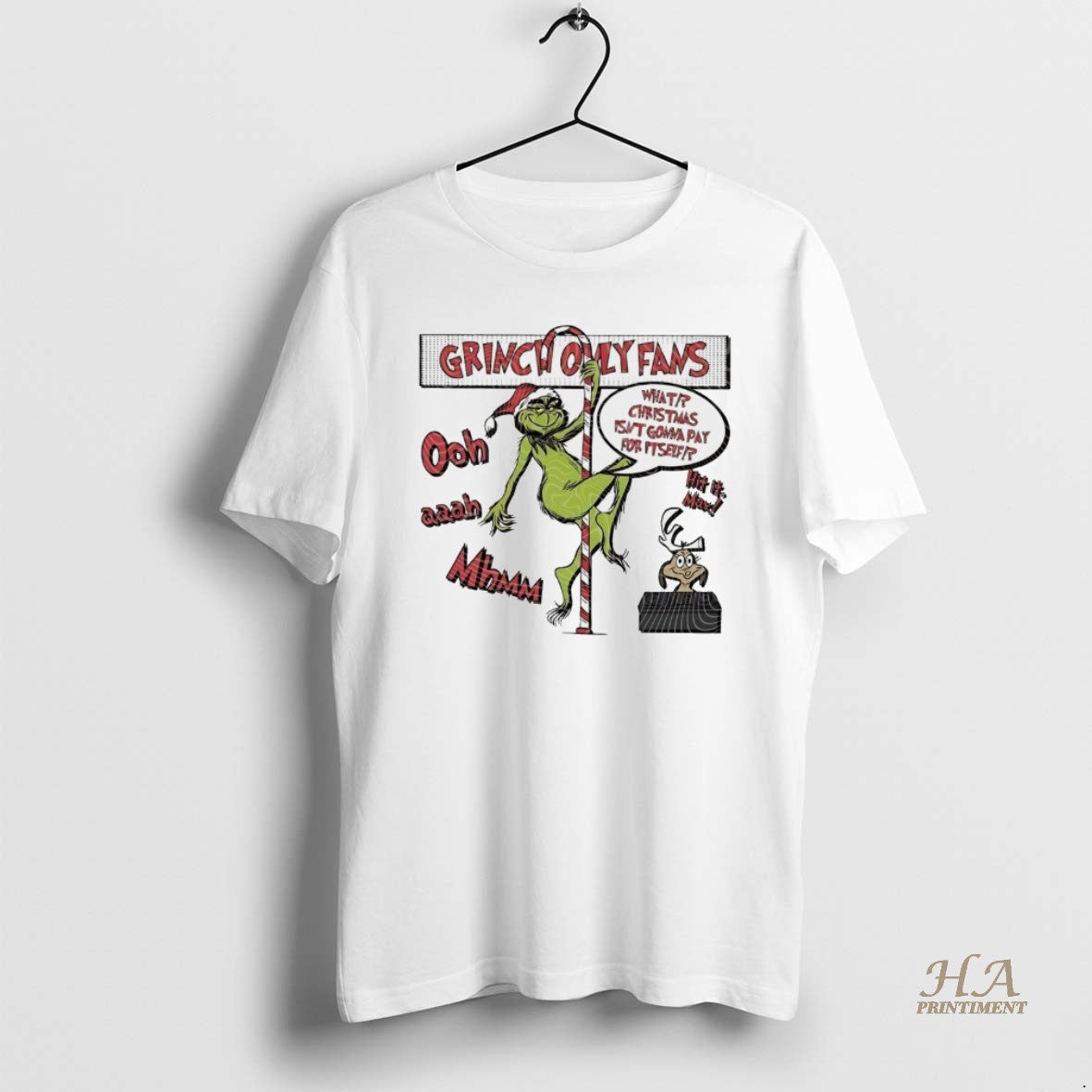Official Grinch Only Fans What Christmas Isnt Gonna Pay Itself White T-Shirts, Hoodie, Sweatshirt | InkNestWear.com