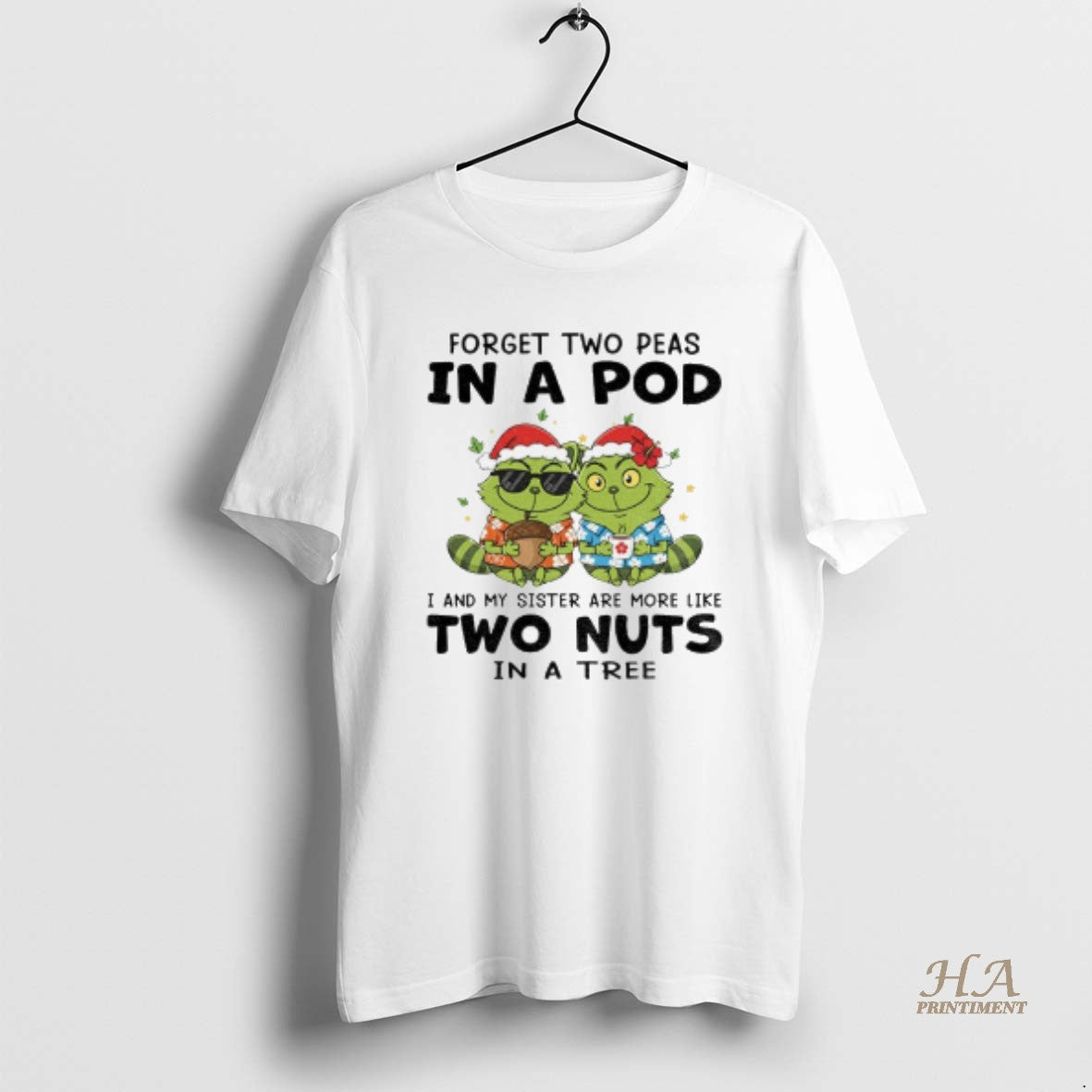 Official Grinch Raccoon Forget Two Peas Pod I My Sister Are More T-Shirts, Hoodie, Sweatshirt