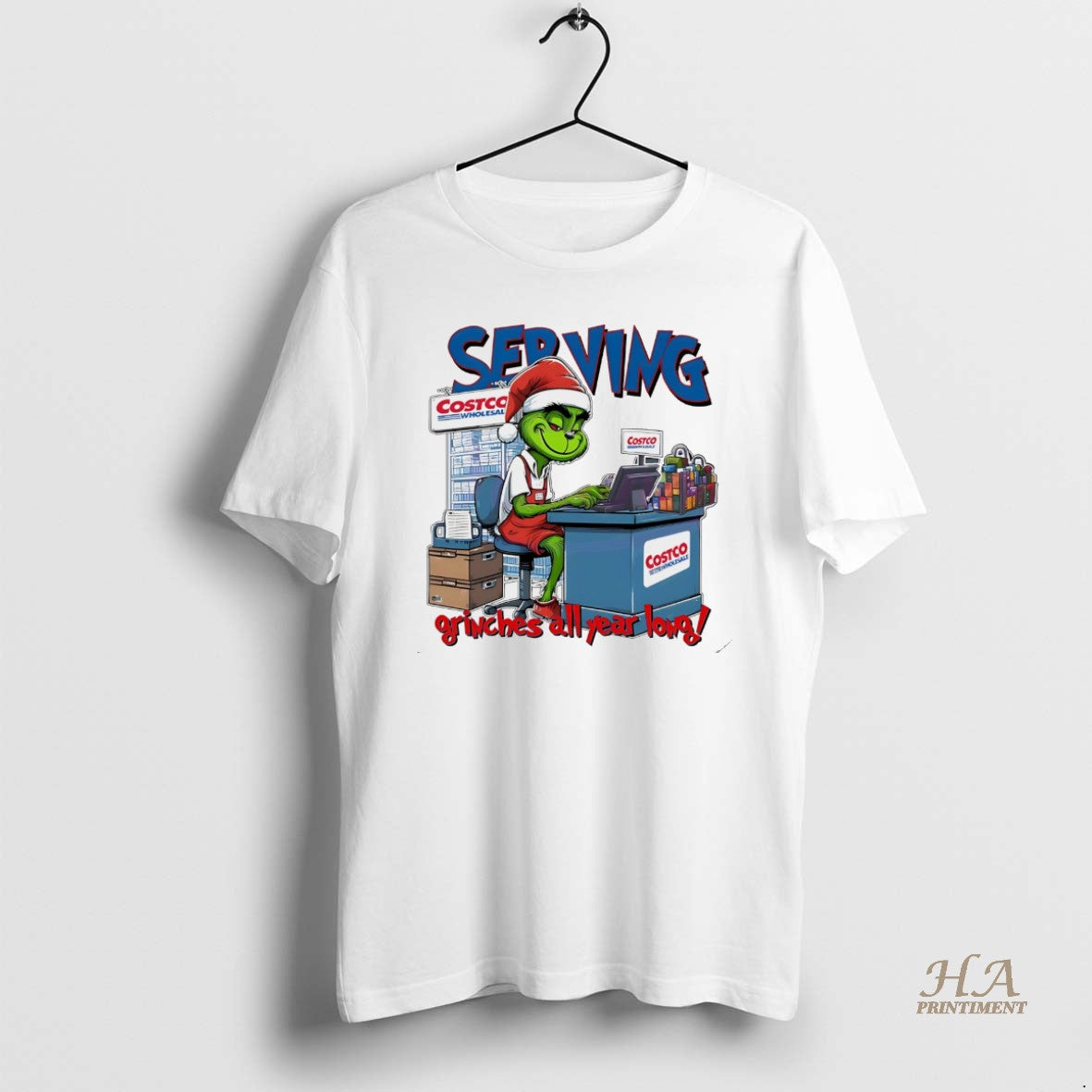Official Grinch Serving Grinches All Year Long Christmas Funny White T-Shirts, Hoodie, Sweatshirt | InkNestWear.com