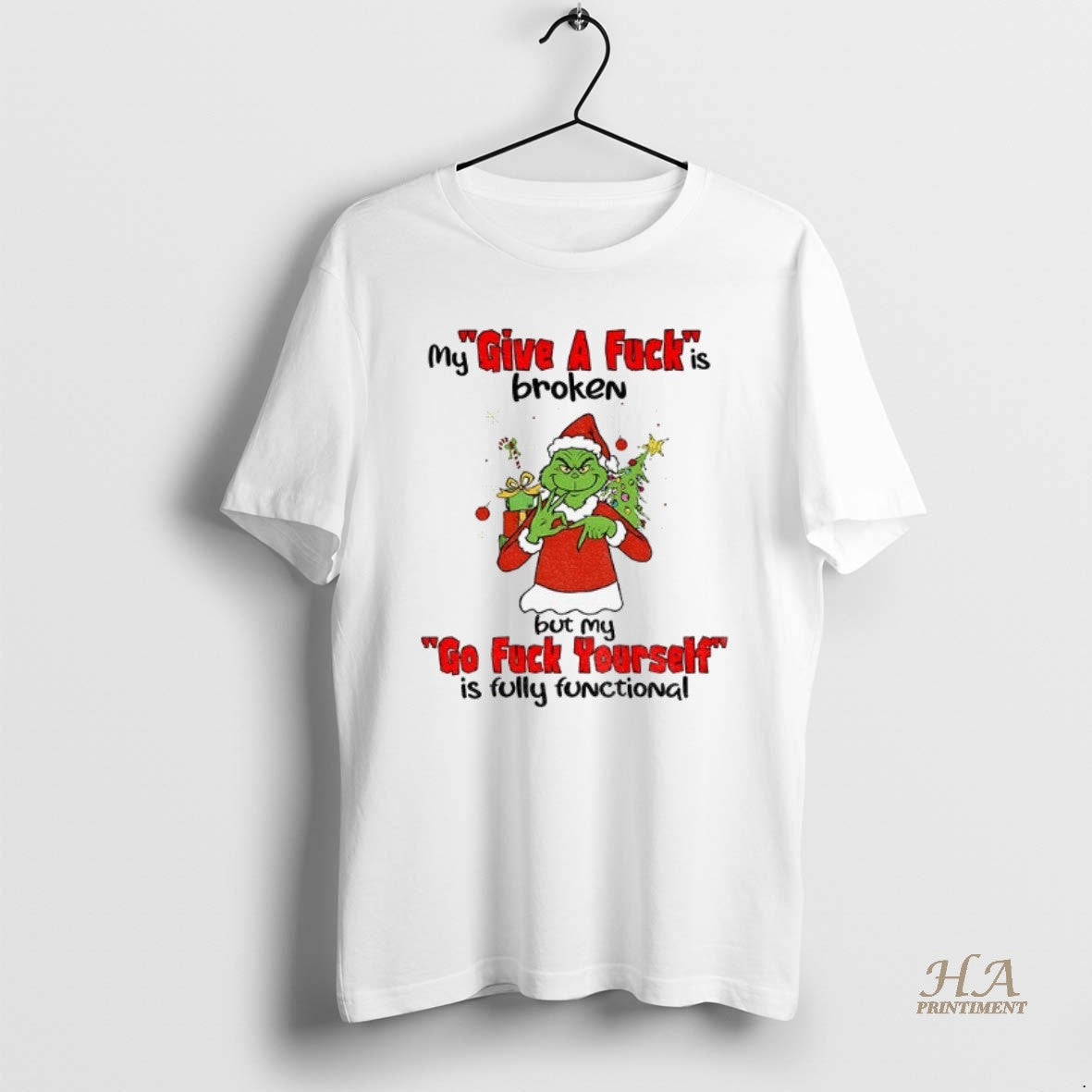 Official Grinch Six Seven My Give A Fuck Is Broken Go Fuck Yourself Is Fully T-Shirts, Hoodie, Sweatshirt | InkNestWear.com