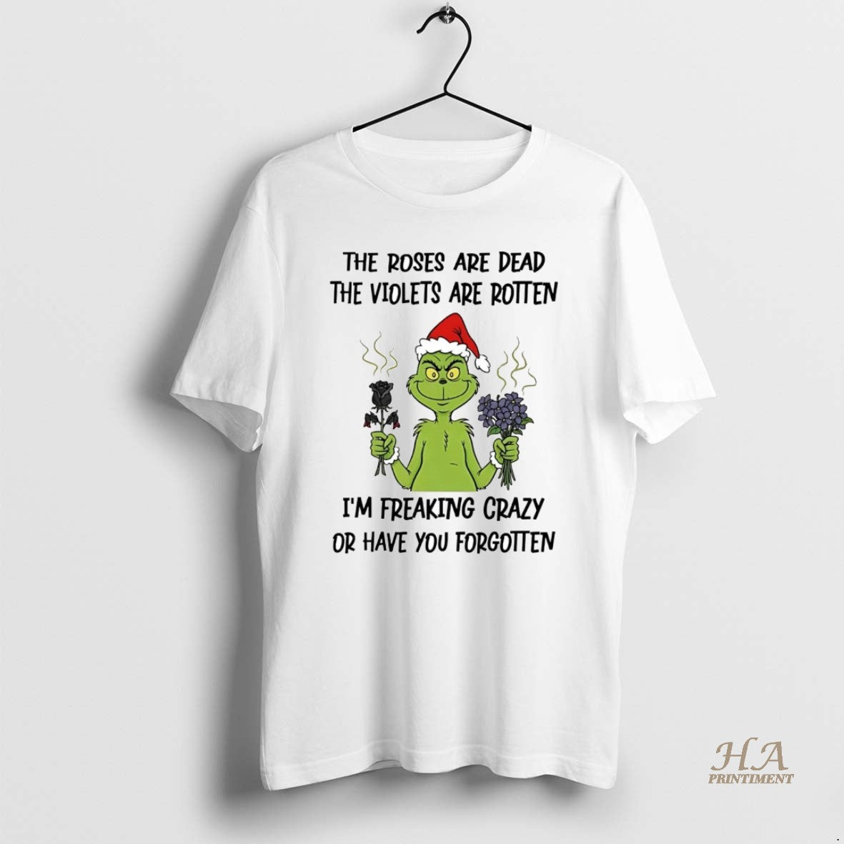 Official Grinch The Roses Are Dead The Violets Are Rotten Christmas T-Shirts, Hoodie, Sweatshirt | InkNestWear.com