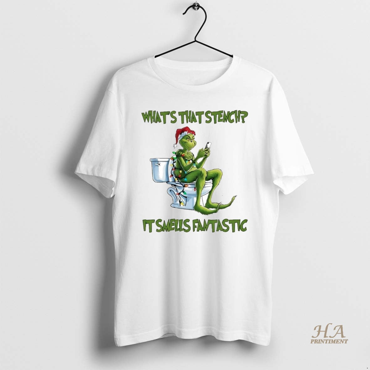Official Grinch Whats That Stench It Smell Fantastic Christmas T-Shirts, Hoodie, Sweatshirt | InkNestWear.com