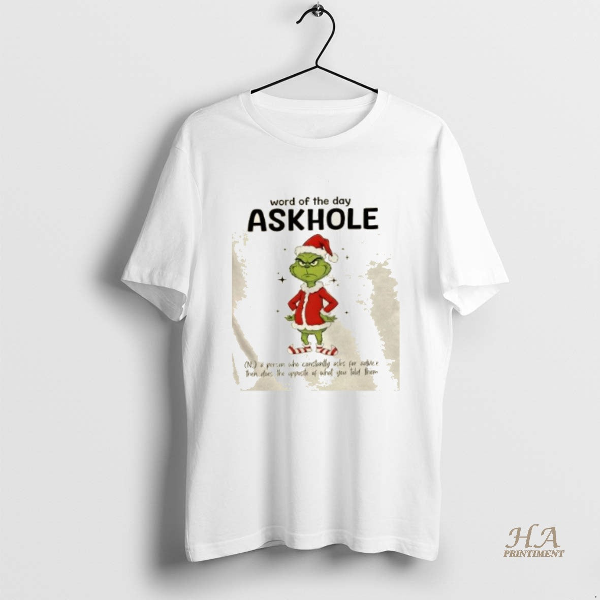 Official Grinch Word Of The Day Askhole Christmas T-Shirts, Hoodie, Sweatshirt | InkNestWear.com