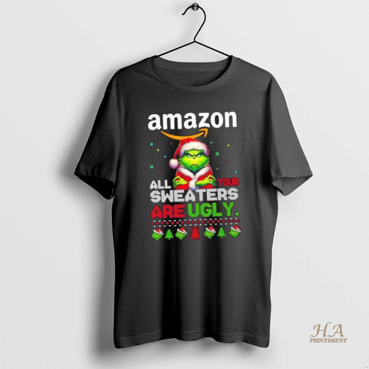 Official Grinch X Amazon All Your Are Ugly Christmas T-Shirts, Hoodie, Sweatshirt | InkNestWear.com