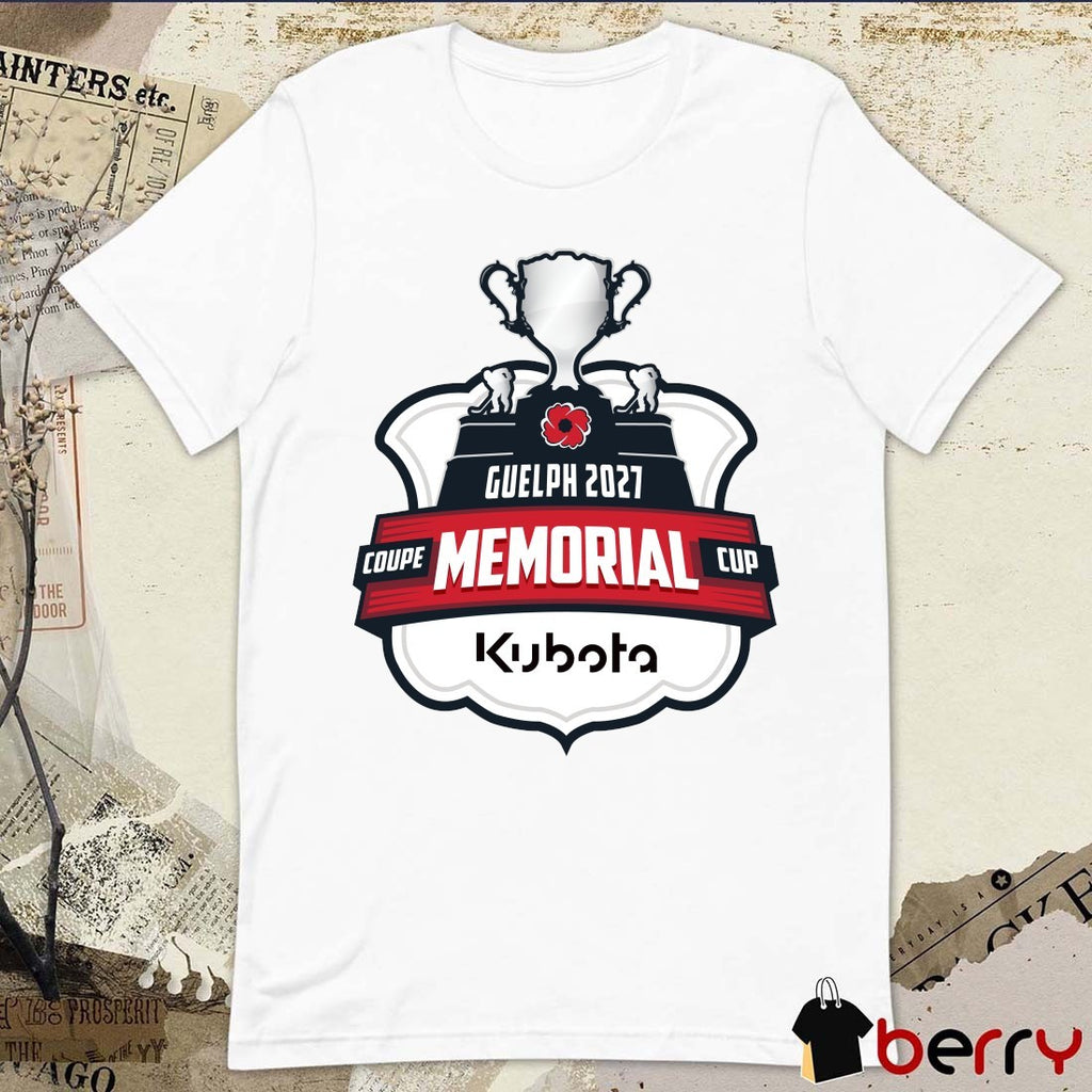 Guelph Storm of the Ontario Hockey League 2027 Memorial Cup Logo t-shirt