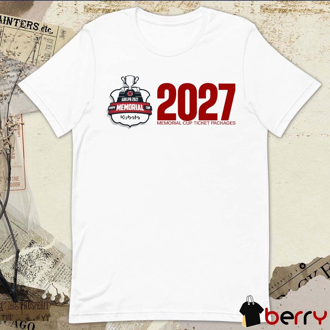 Guelph Storm of the Ontario Hockey League 2027 Memorial Cup t-shirt