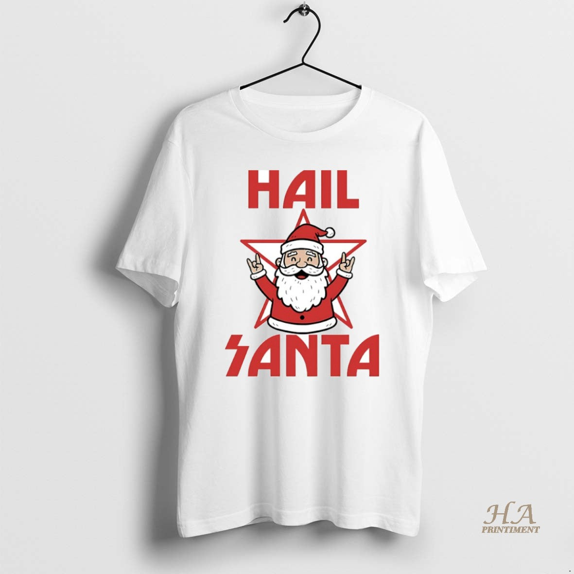 Official Hail Santa Rock And Roll Christmas Circle T-Shirts, Hoodie, Sweatshirt | InkNestWear.com