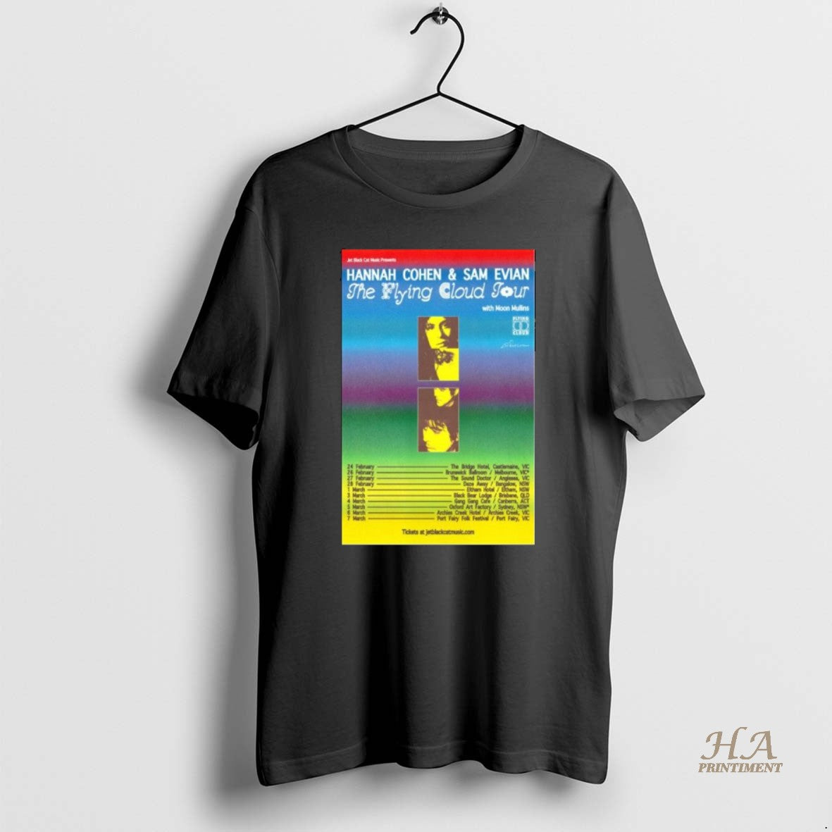Official Hannah Cohen Sam Evian The Flying Cloud Tour 2026 Long Sleve T-Shirts, Hoodie, Sweatshirt | InkNestWear.com