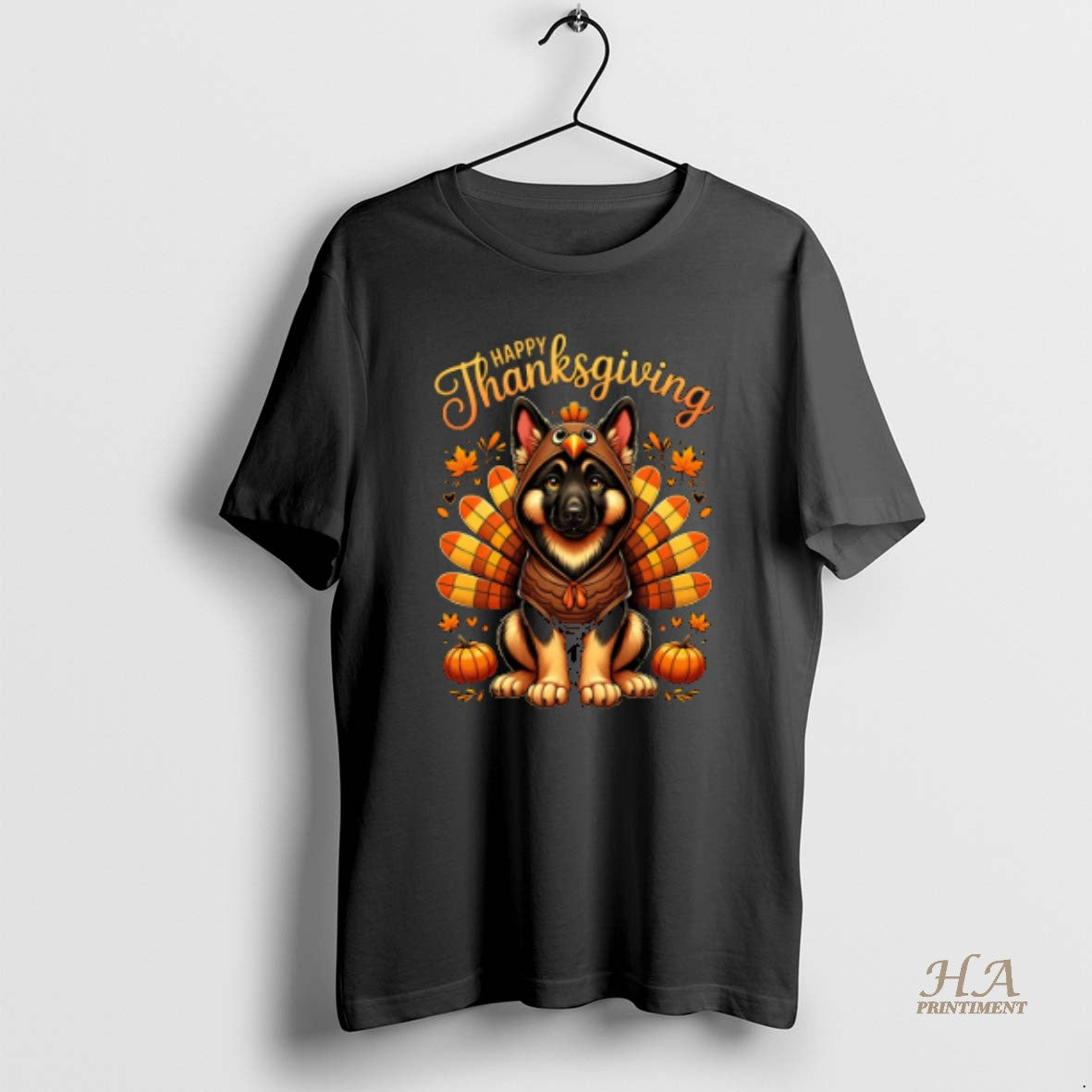 Official Happy Thanksgiving German Shepherd Dog Turkey Day Fall T-Shirts, Hoodie, Sweatshirt | InkNestWear.com