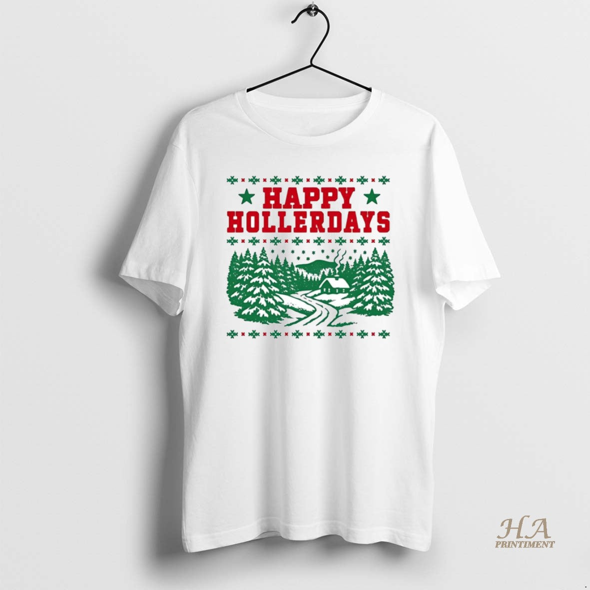 Official Happy Hollerdays Holly Christmas T-Shirts, Hoodie, Sweatshirt | InkNestWear.com