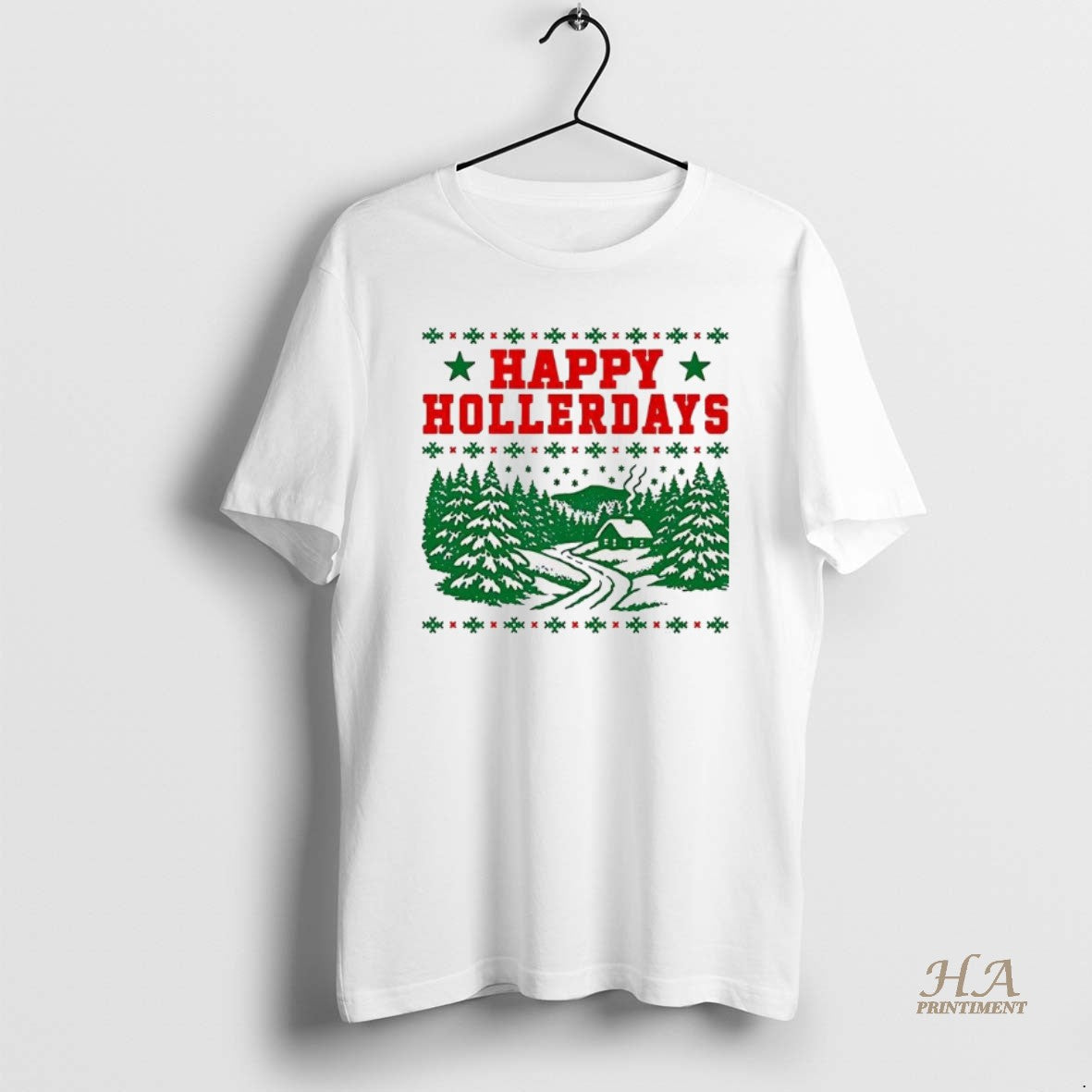Official Happy Hollerdays Ugly Christmas T-Shirts, Hoodie, Sweatshirt | InkNestWear.com