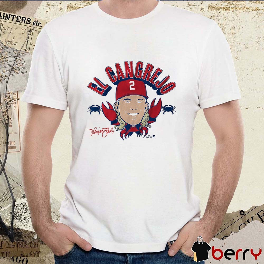 Harrison Bader El Cangrejo Philadelphia Phillies MLB Painting Signature t-shirt